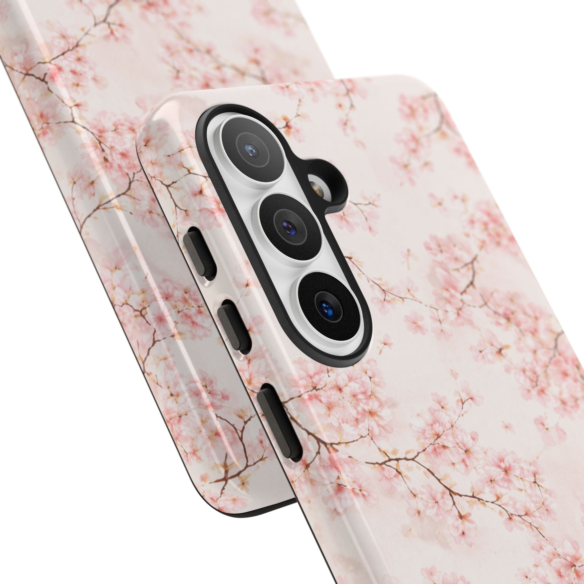 Pancake Dreams™ Cherry Blossom Tough Phone Case — Pink Floral Protective iPhone Cover