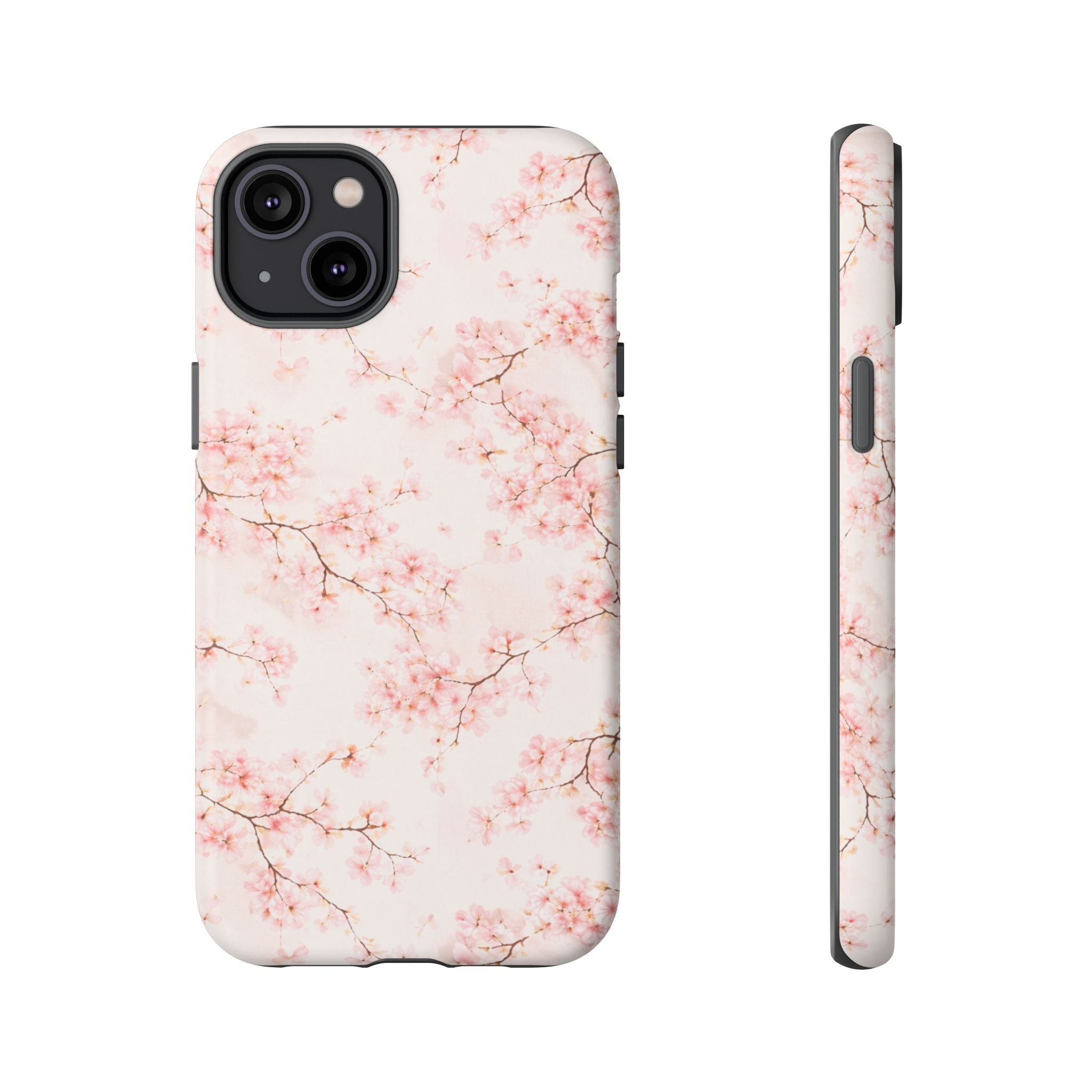 Pancake Dreams™ Cherry Blossom Tough Phone Case — Pink Floral Protective iPhone Cover