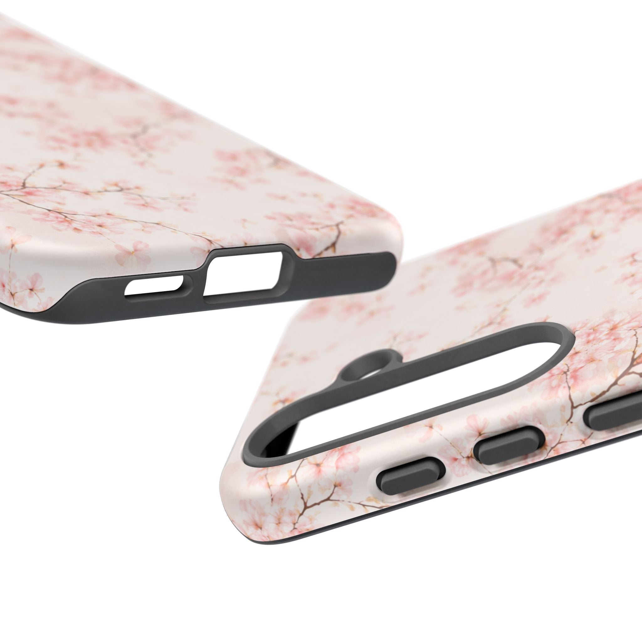 Pancake Dreams™ Cherry Blossom Tough Phone Case — Pink Floral Protective iPhone Cover