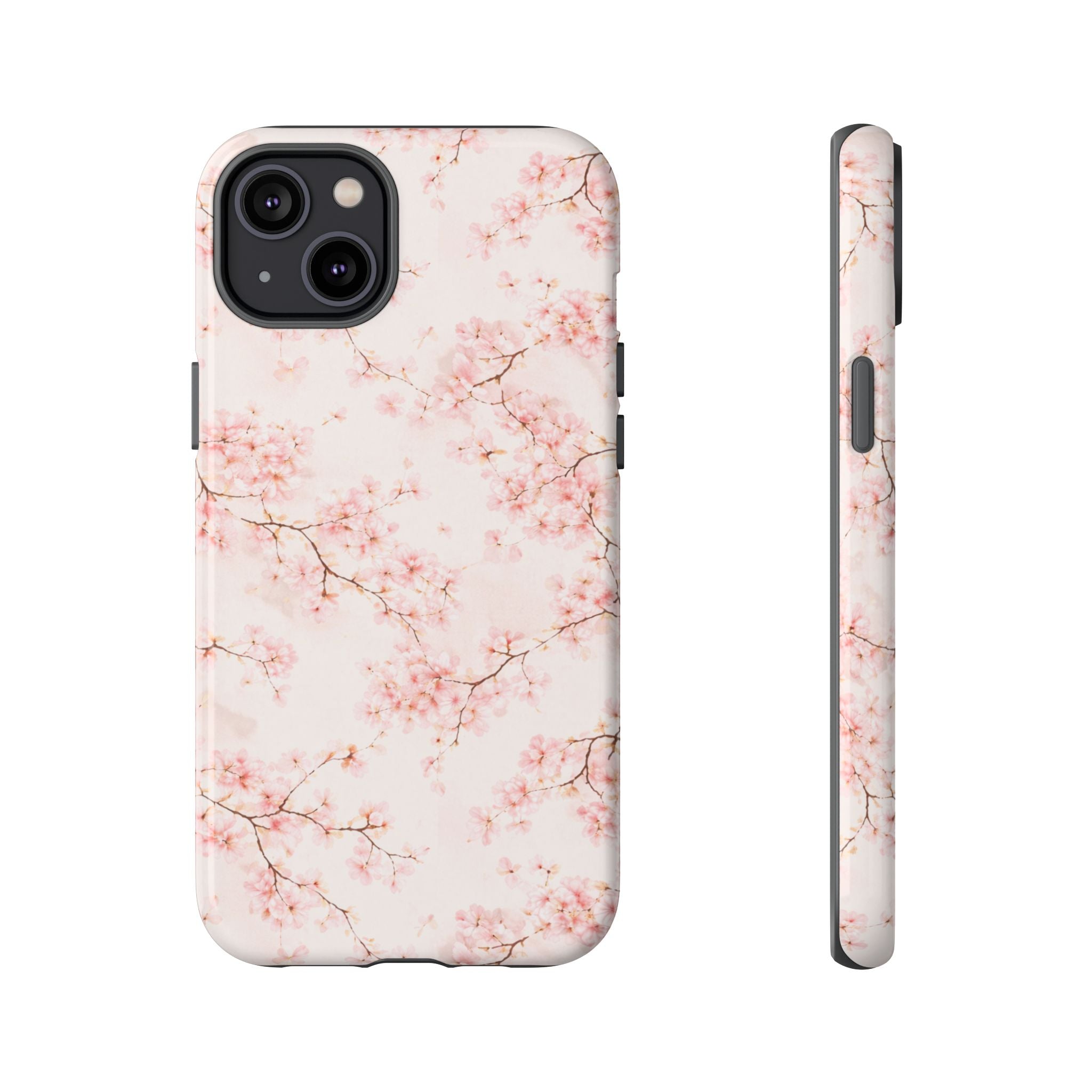 Pancake Dreams™ Cherry Blossom Tough Phone Case — Pink Floral Protective iPhone Cover