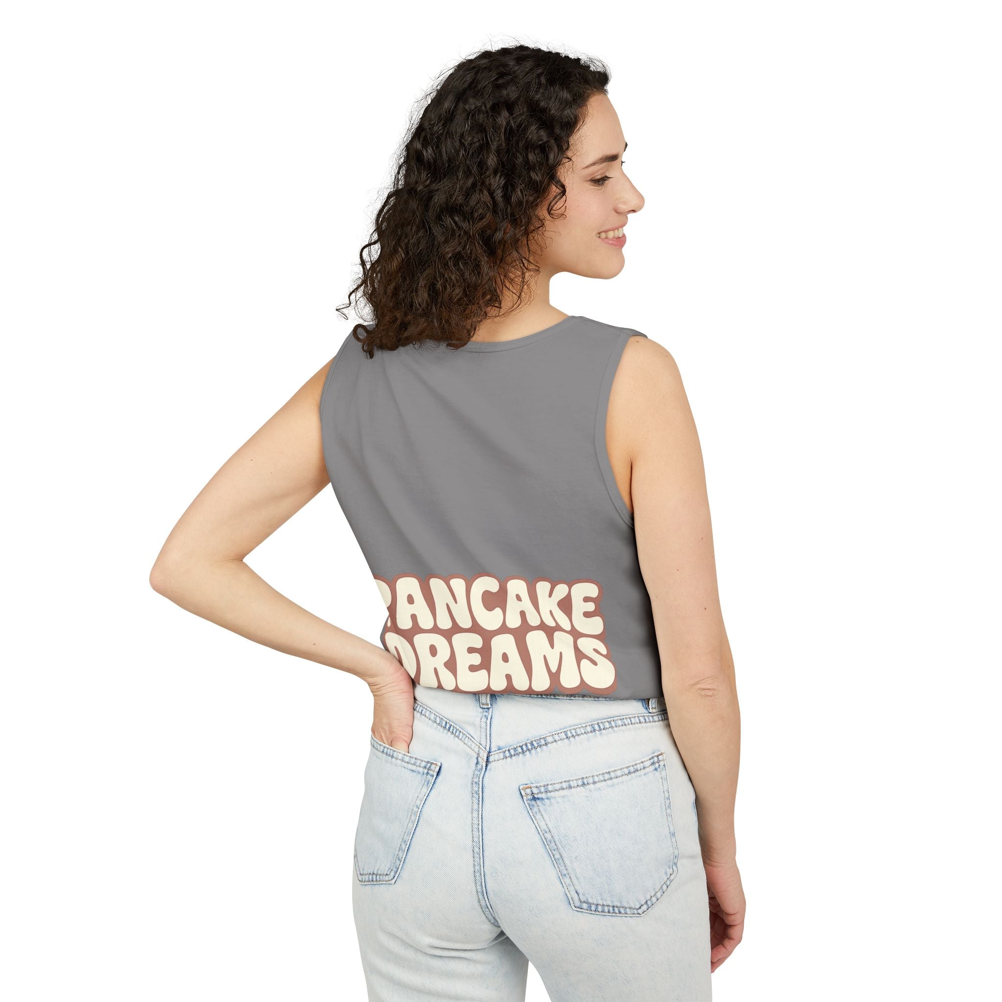 Pancake Dreams Tank Top — Vintage Food Truck Breakfast Graphic Tee