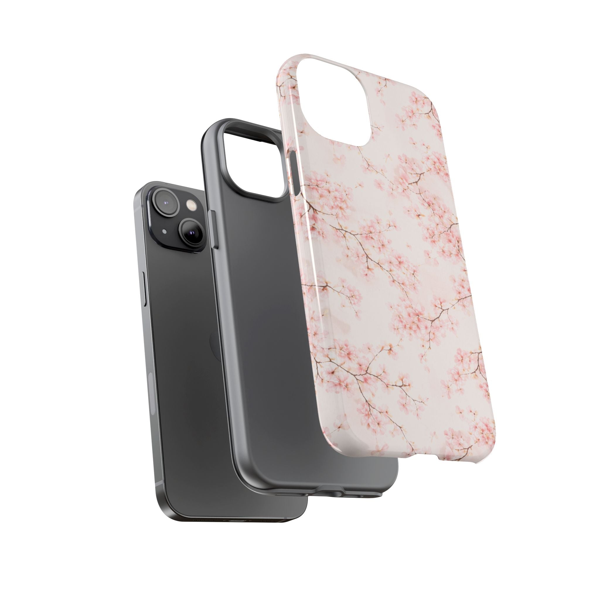 Pancake Dreams™ Cherry Blossom Tough Phone Case — Pink Floral Protective iPhone Cover
