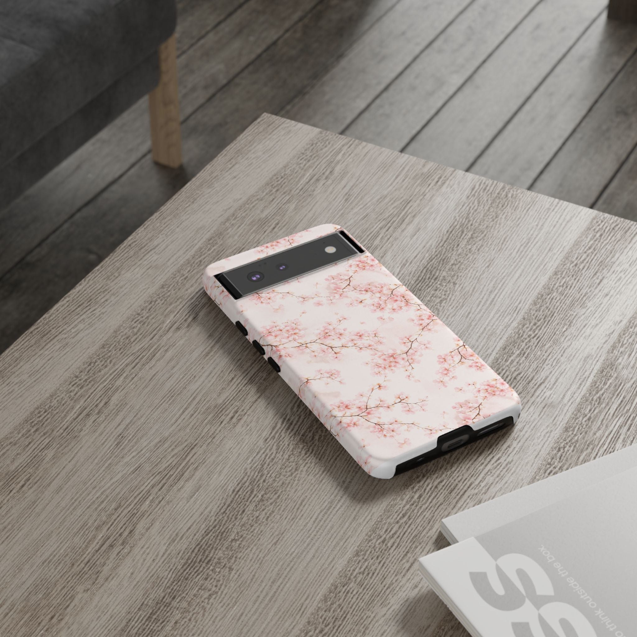 Pancake Dreams™ Cherry Blossom Tough Phone Case — Pink Floral Protective iPhone Cover
