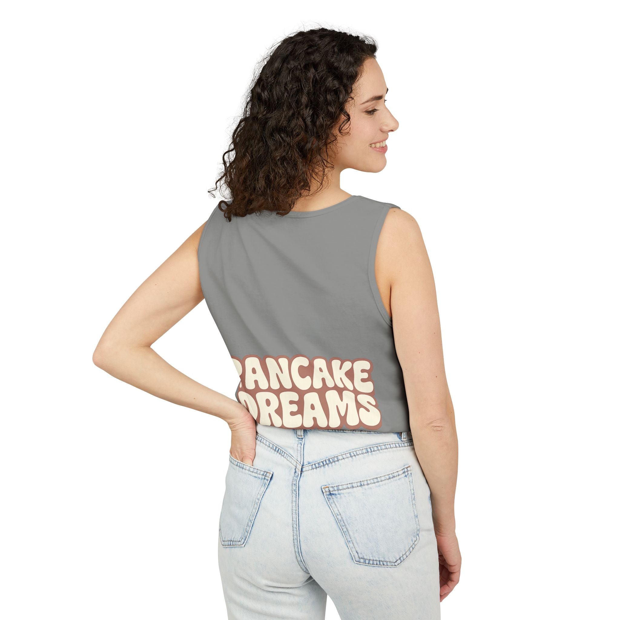 Pancake Dreams Tank Top — Vintage Food Truck Breakfast Graphic Tee