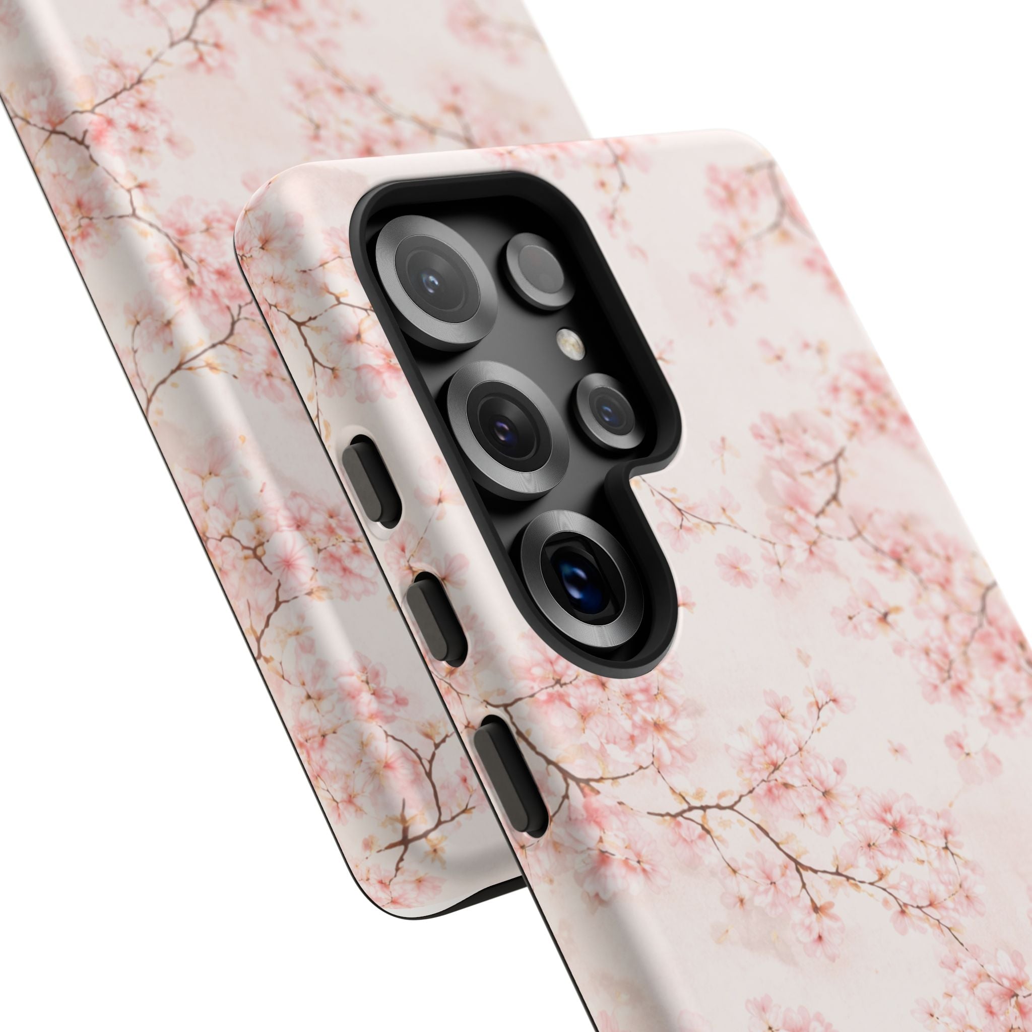 Pancake Dreams™ Cherry Blossom Tough Phone Case — Pink Floral Protective iPhone Cover
