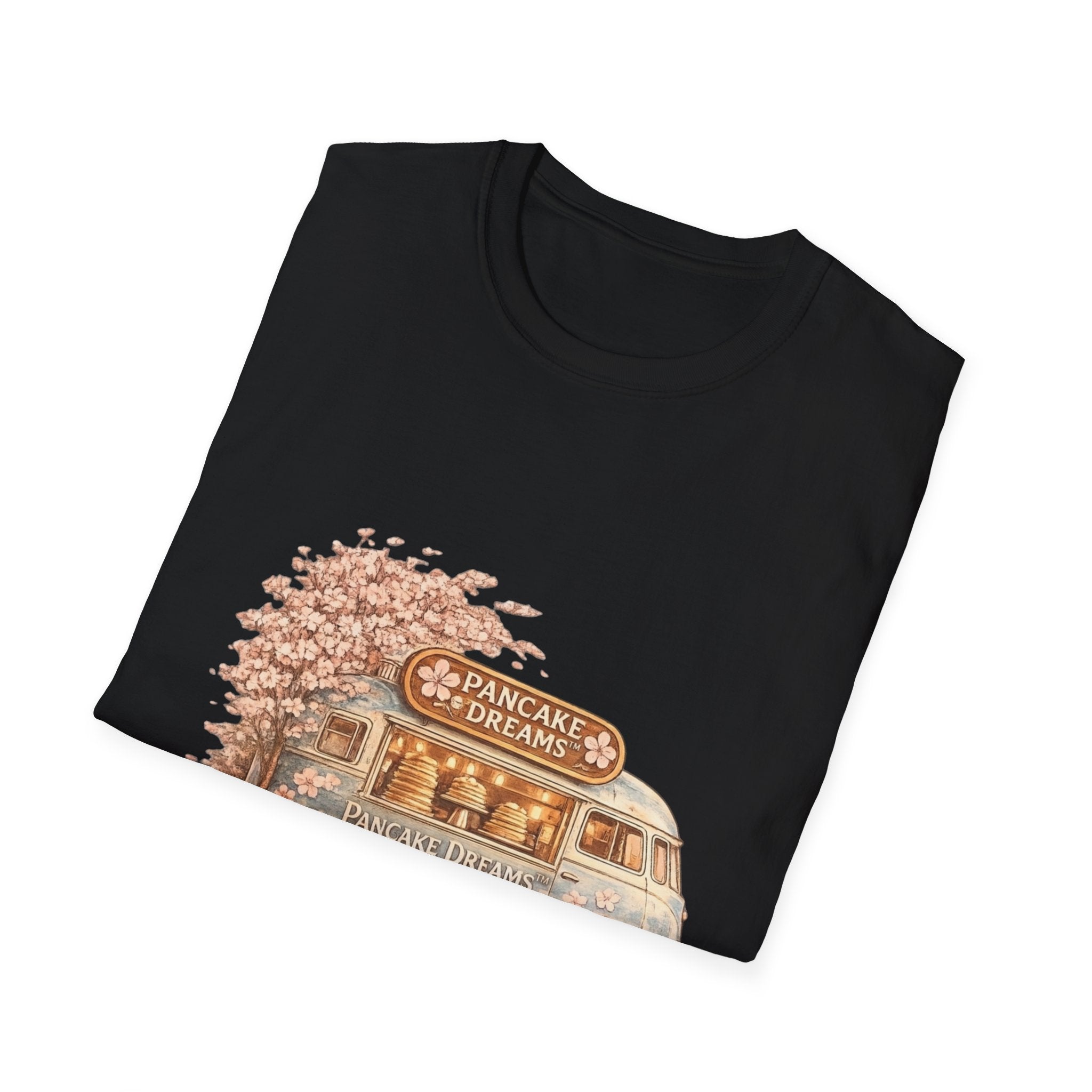 Pancake Dreams™ Vintage Pancake Truck T-Shirt — "Pancake Dreams" Retro Food Truck Tee