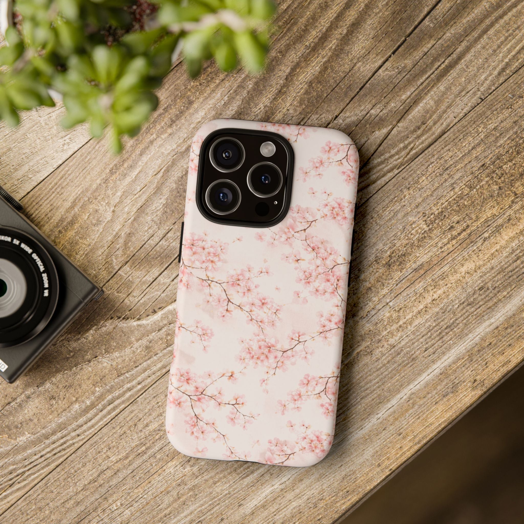 Pancake Dreams™ Cherry Blossom Tough Phone Case — Pink Floral Protective iPhone Cover