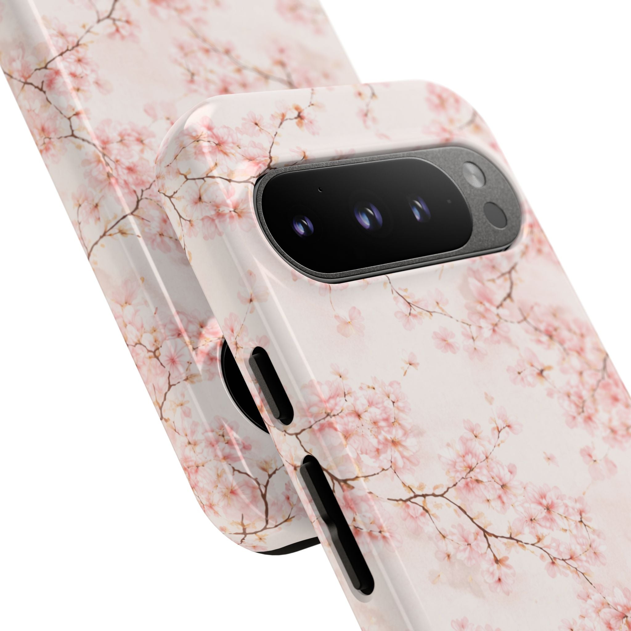 Pancake Dreams™ Cherry Blossom Tough Phone Case — Pink Floral Protective iPhone Cover