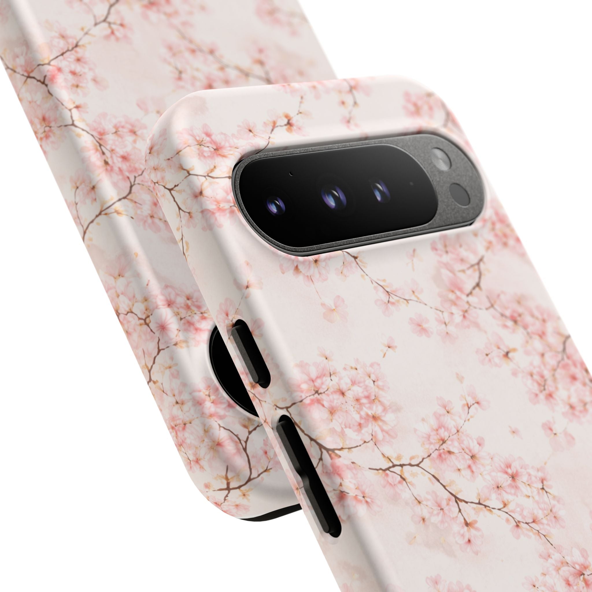 Pancake Dreams™ Cherry Blossom Tough Phone Case — Pink Floral Protective iPhone Cover