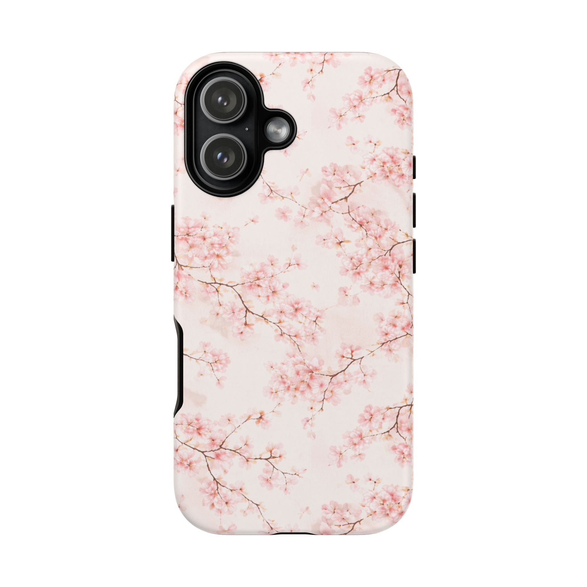 Pancake Dreams™ Cherry Blossom Tough Phone Case — Pink Floral Protective iPhone Cover