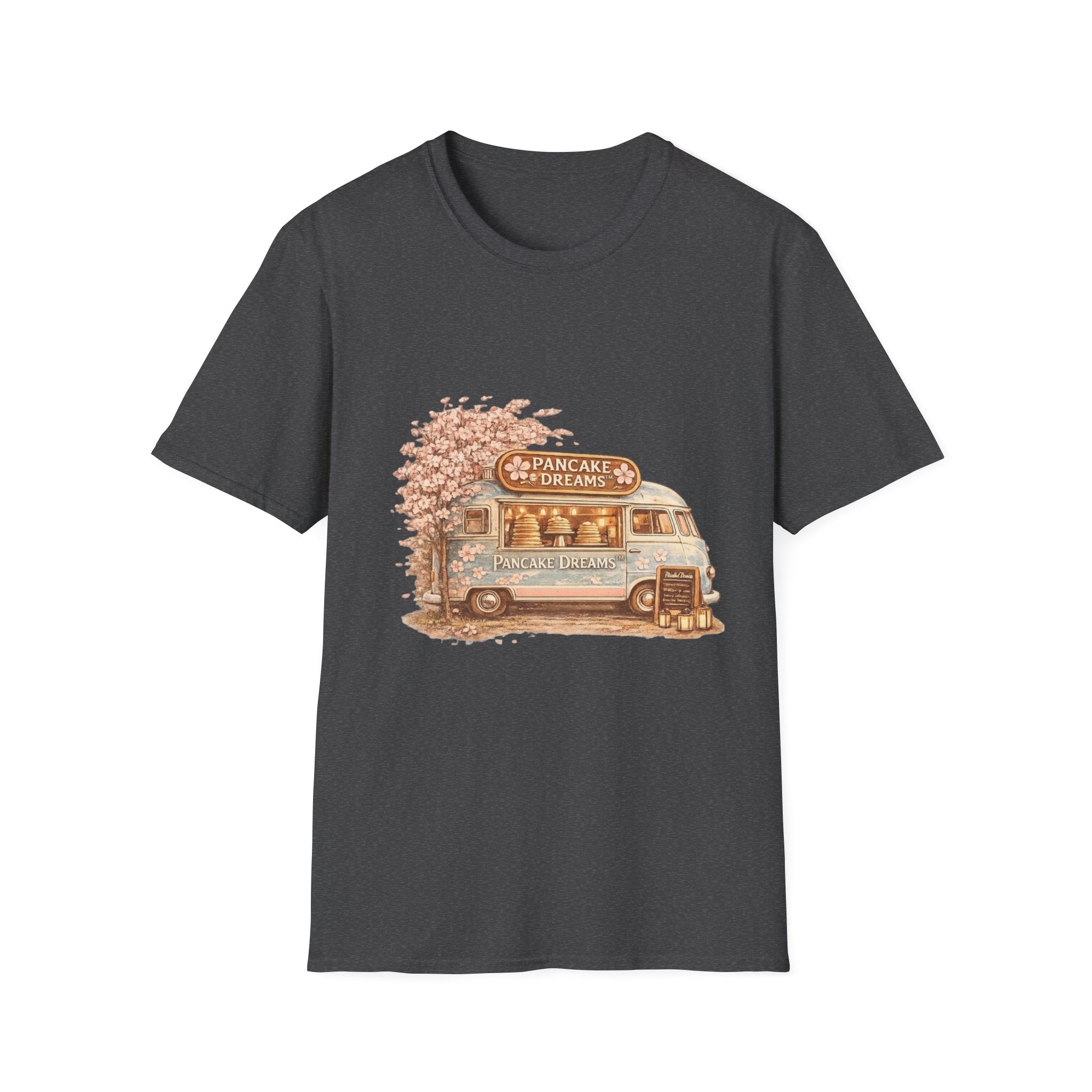 Pancake Dreams™ Vintage Pancake Truck T-Shirt — "Pancake Dreams" Retro Food Truck Tee