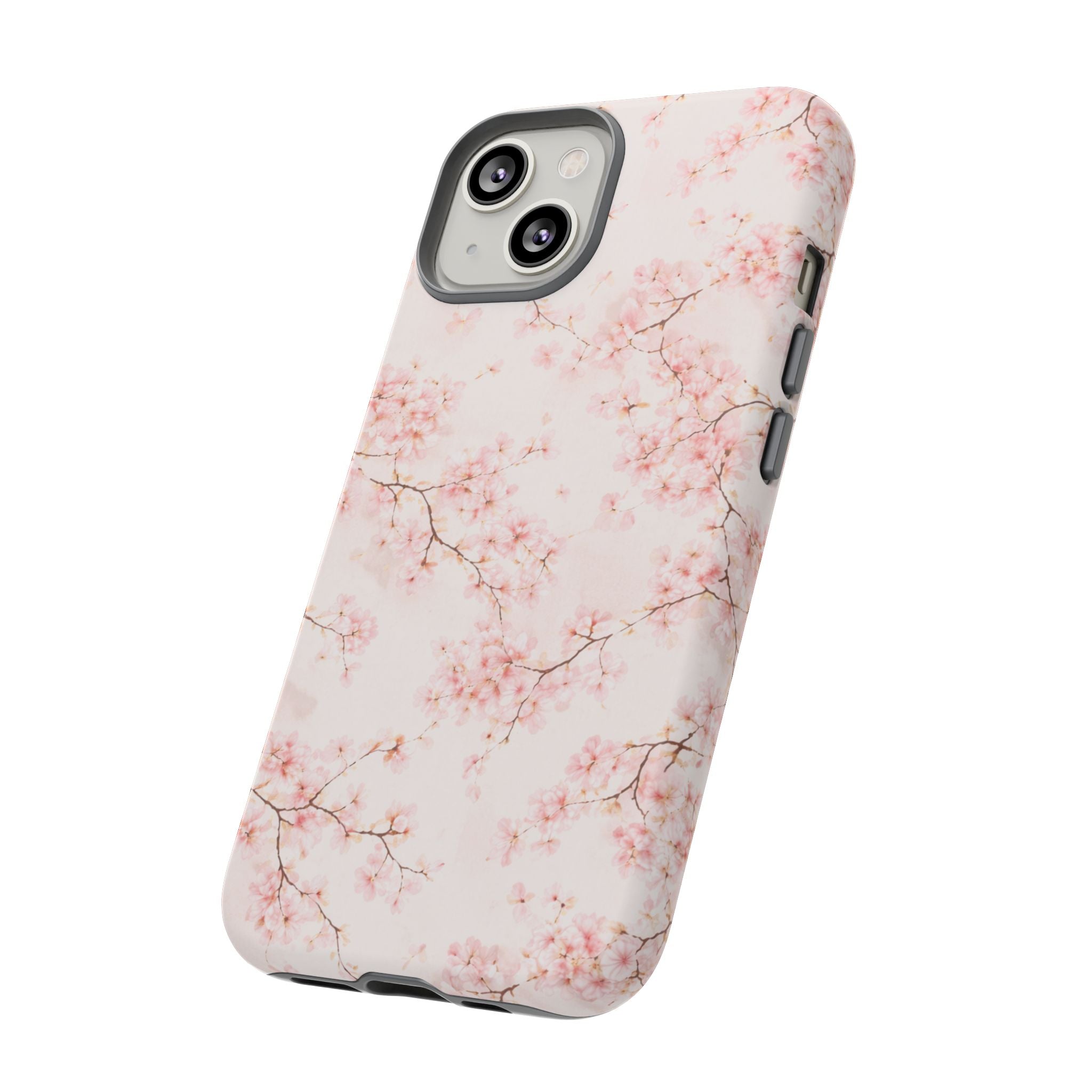 Pancake Dreams™ Cherry Blossom Tough Phone Case — Pink Floral Protective iPhone Cover