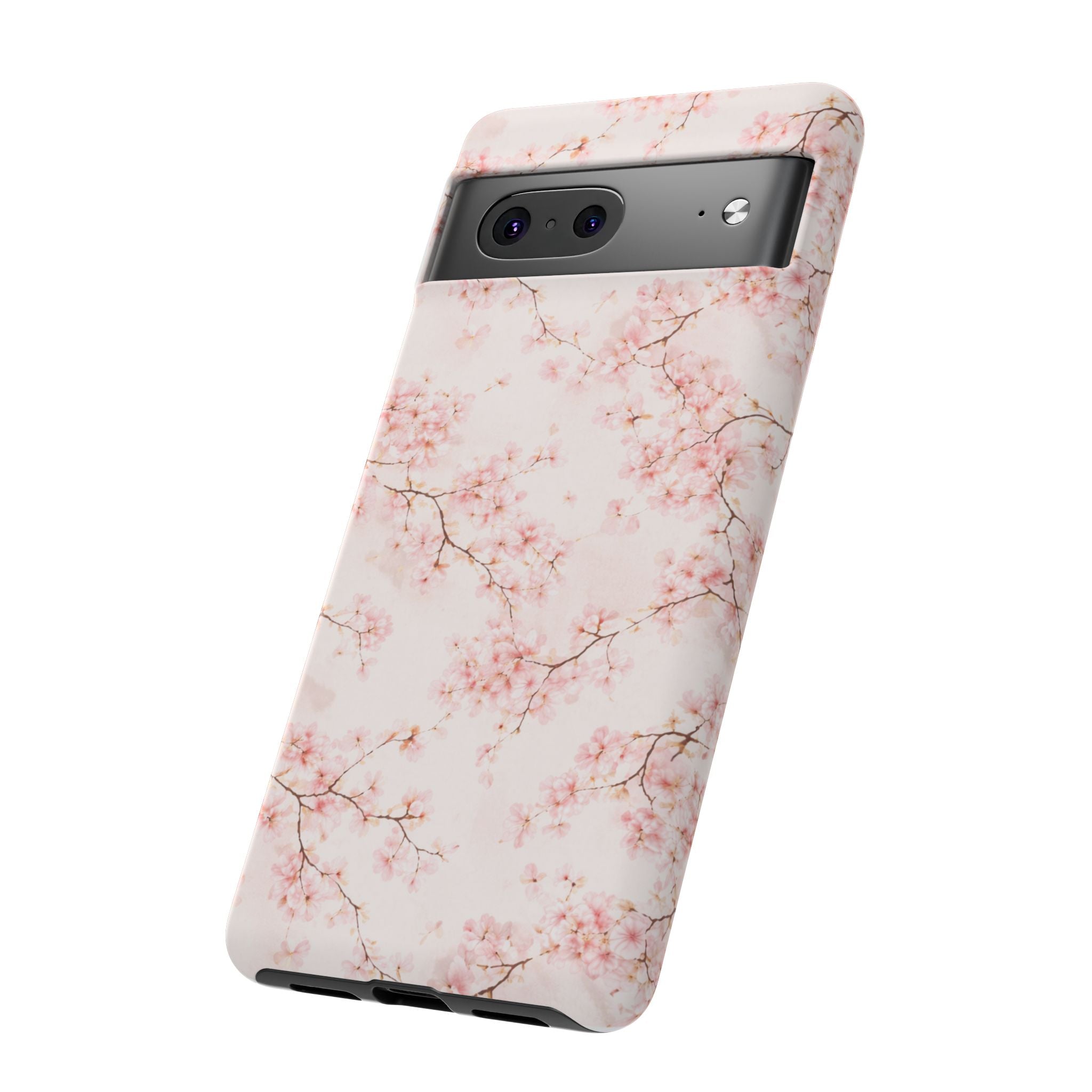Pancake Dreams™ Cherry Blossom Tough Phone Case — Pink Floral Protective iPhone Cover