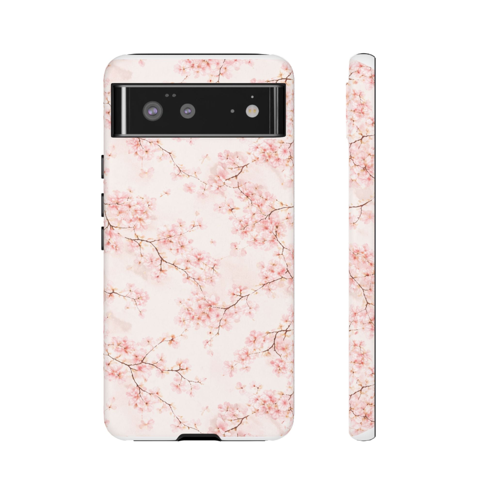 Pancake Dreams™ Cherry Blossom Tough Phone Case — Pink Floral Protective iPhone Cover