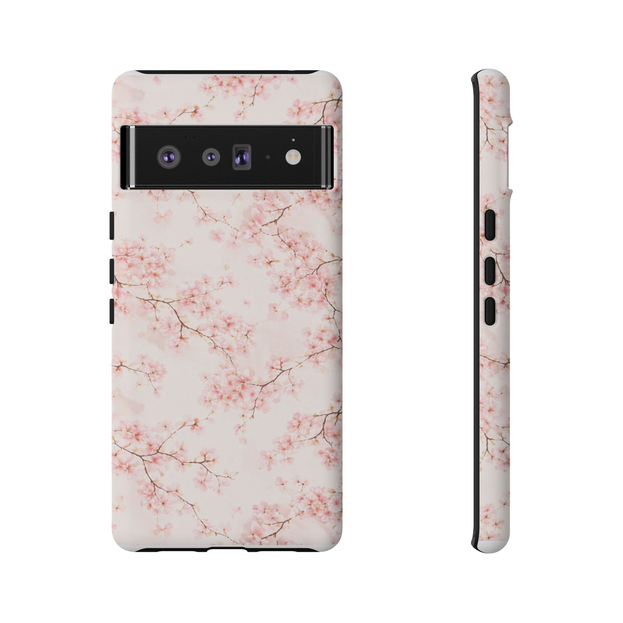 Pancake Dreams™ Cherry Blossom Tough Phone Case — Pink Floral Protective iPhone Cover