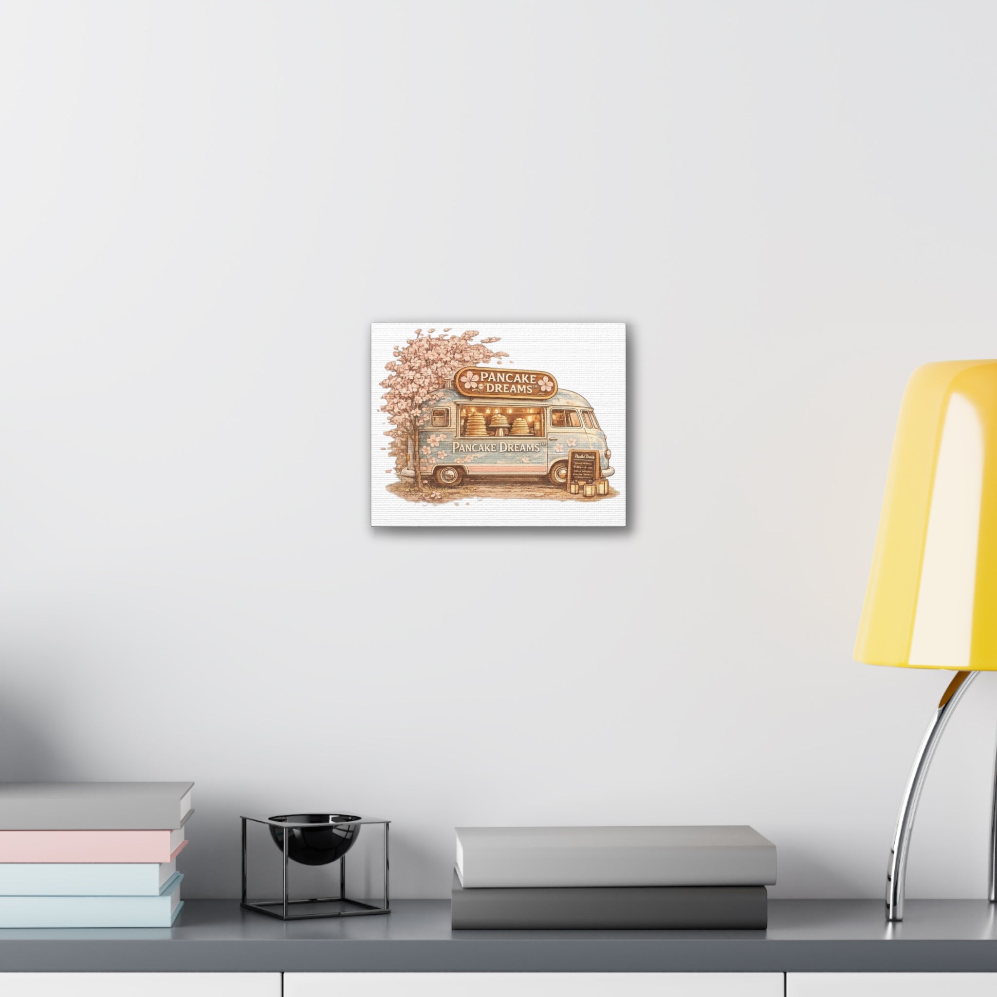 Pancake Dreams Food Truck Canvas Wall Art – Vintage Camper Kitchen Decor