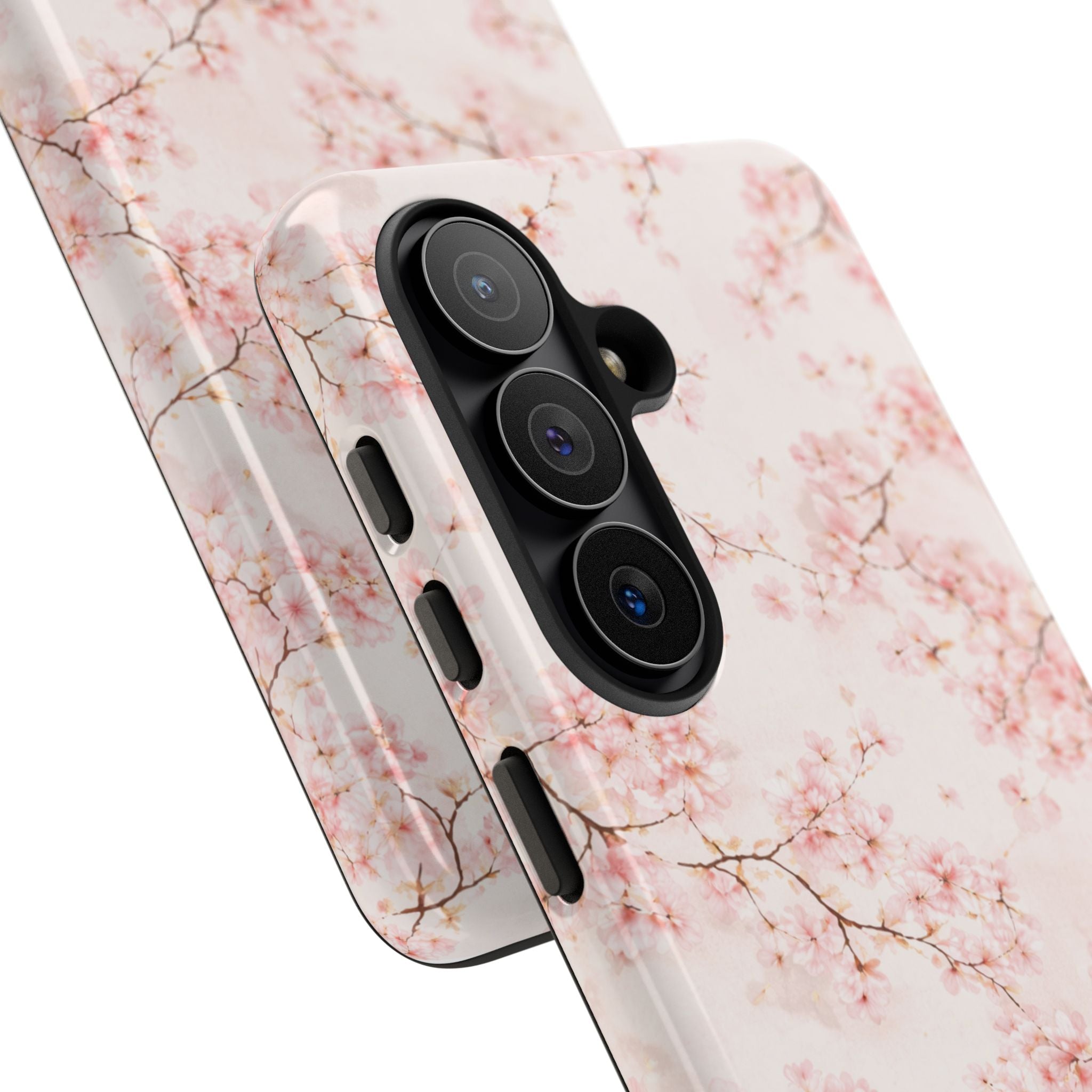 Pancake Dreams™ Cherry Blossom Tough Phone Case — Pink Floral Protective iPhone Cover