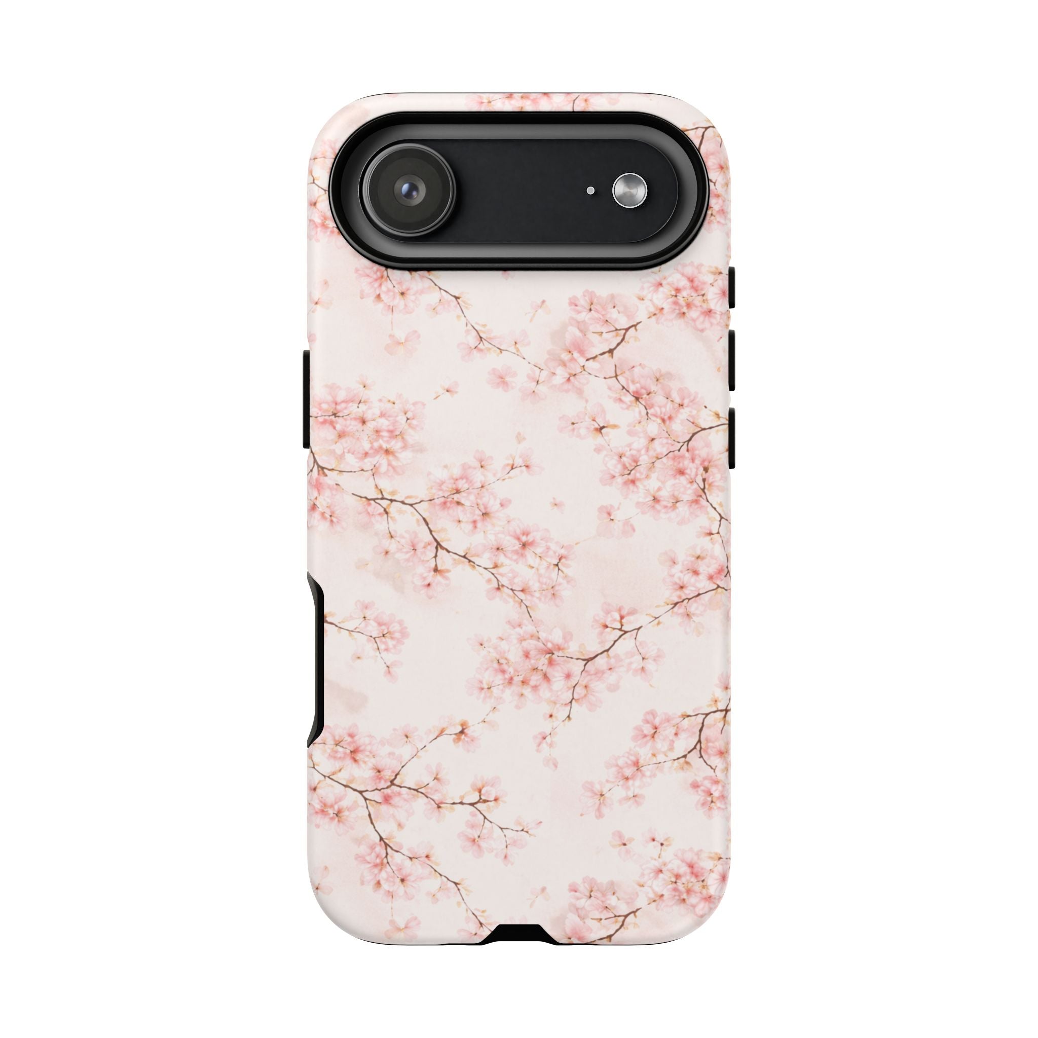 Pancake Dreams™ Cherry Blossom Tough Phone Case — Pink Floral Protective iPhone Cover