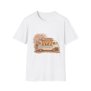 Pancake Dreams™ Vintage Pancake Truck T-Shirt — "Pancake Dreams" Retro Food Truck Tee