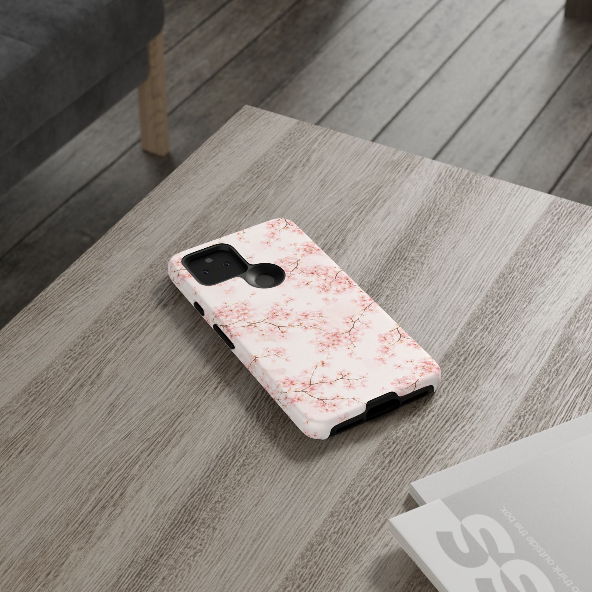 Pancake Dreams™ Cherry Blossom Tough Phone Case — Pink Floral Protective iPhone Cover