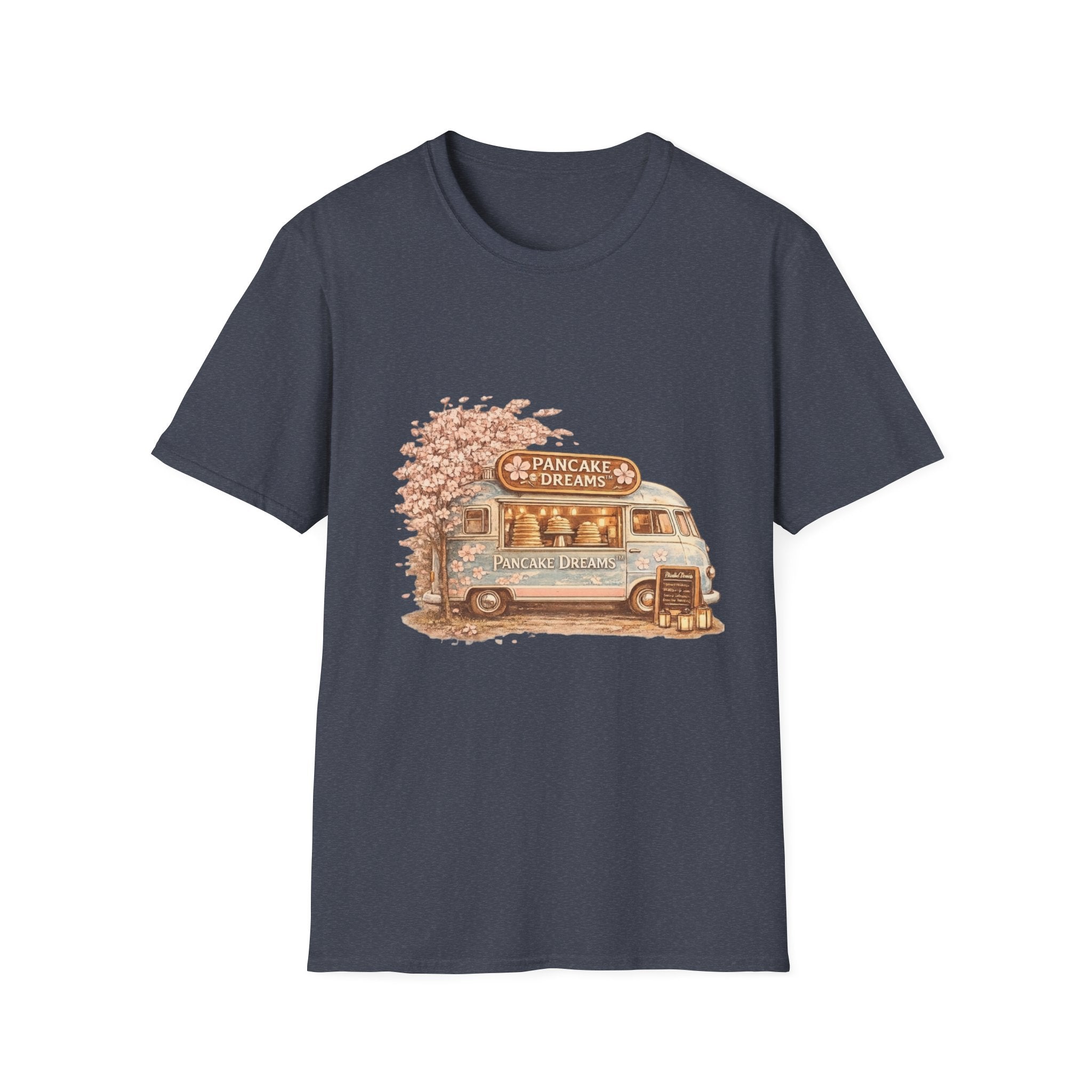 Pancake Dreams™ Vintage Pancake Truck T-Shirt — "Pancake Dreams" Retro Food Truck Tee