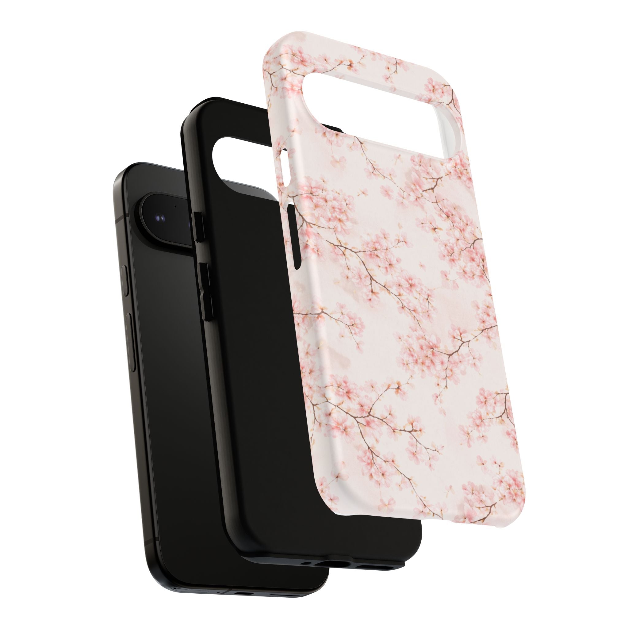 Pancake Dreams™ Cherry Blossom Tough Phone Case — Pink Floral Protective iPhone Cover