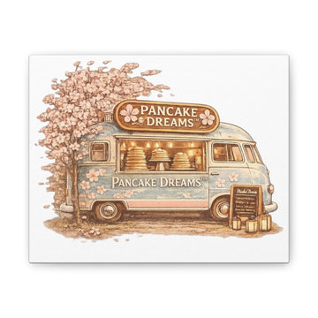 Pancake Dreams Food Truck Canvas Wall Art – Vintage Camper Kitchen Decor