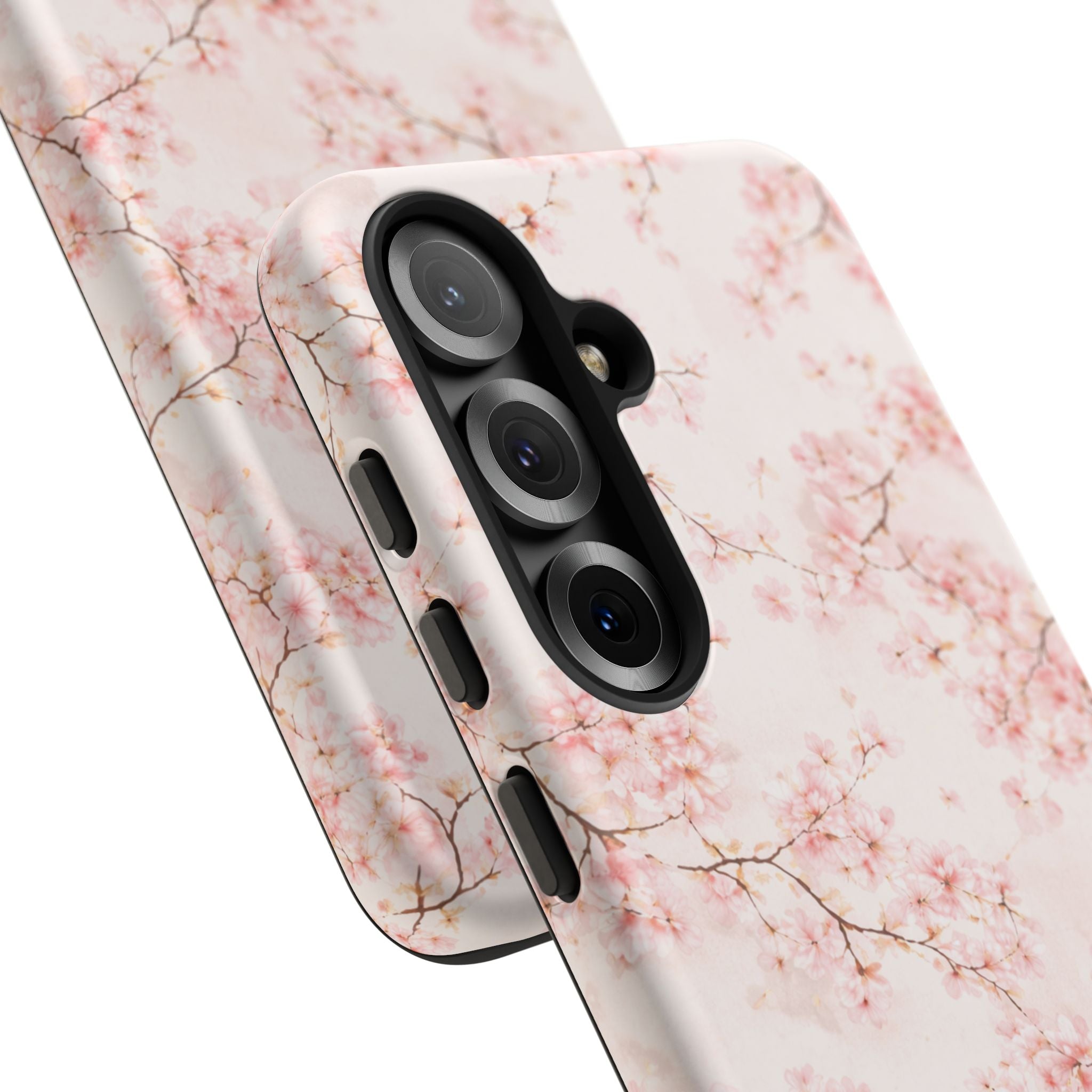 Pancake Dreams™ Cherry Blossom Tough Phone Case — Pink Floral Protective iPhone Cover