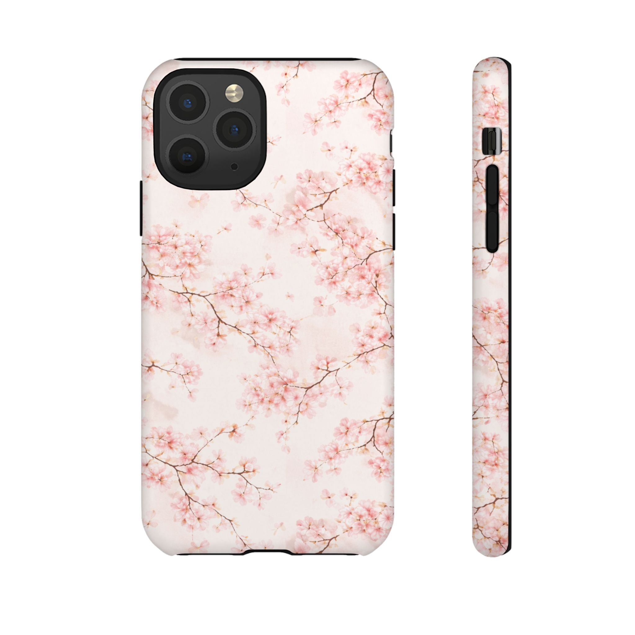 Pancake Dreams™ Cherry Blossom Tough Phone Case — Pink Floral Protective iPhone Cover