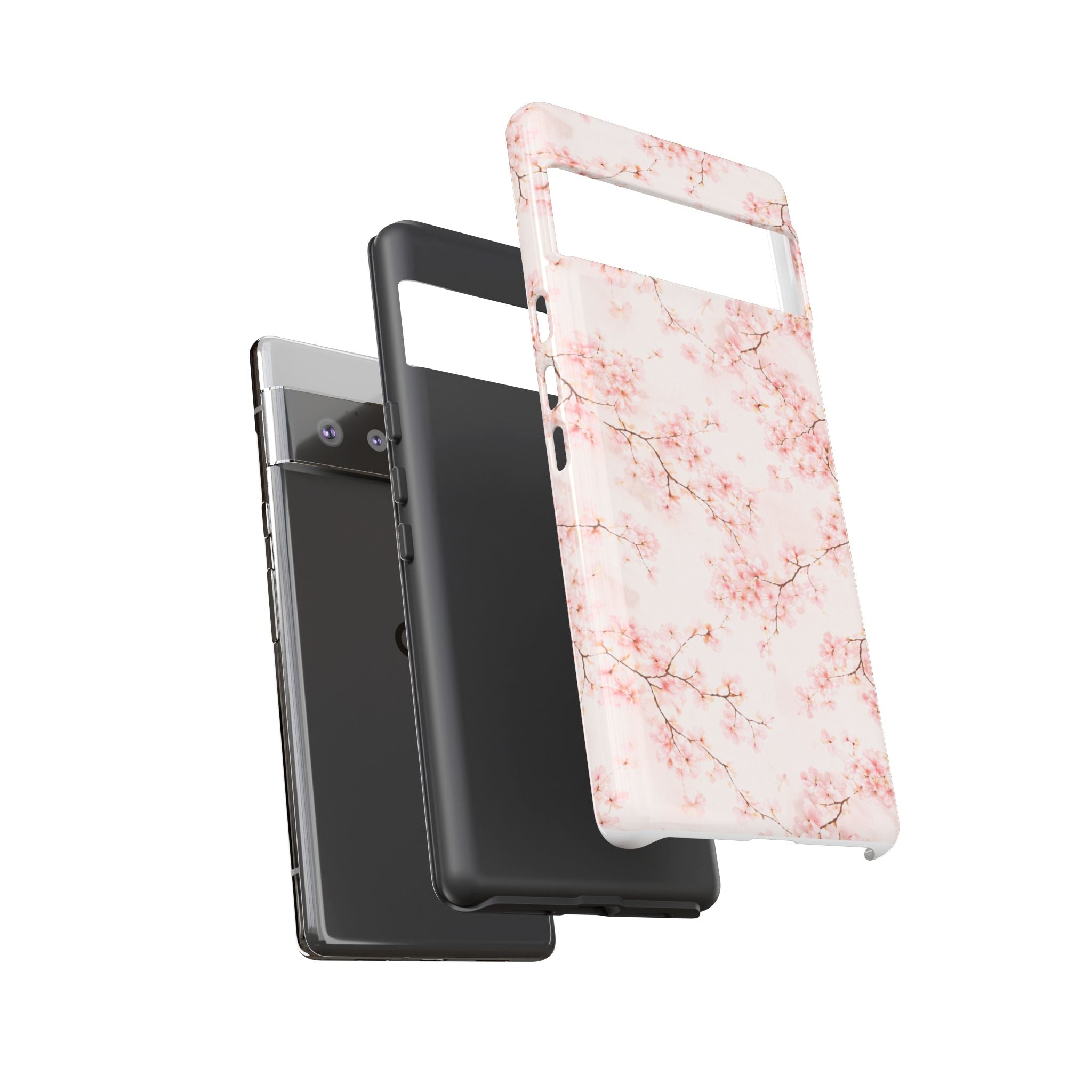 Pancake Dreams™ Cherry Blossom Tough Phone Case — Pink Floral Protective iPhone Cover