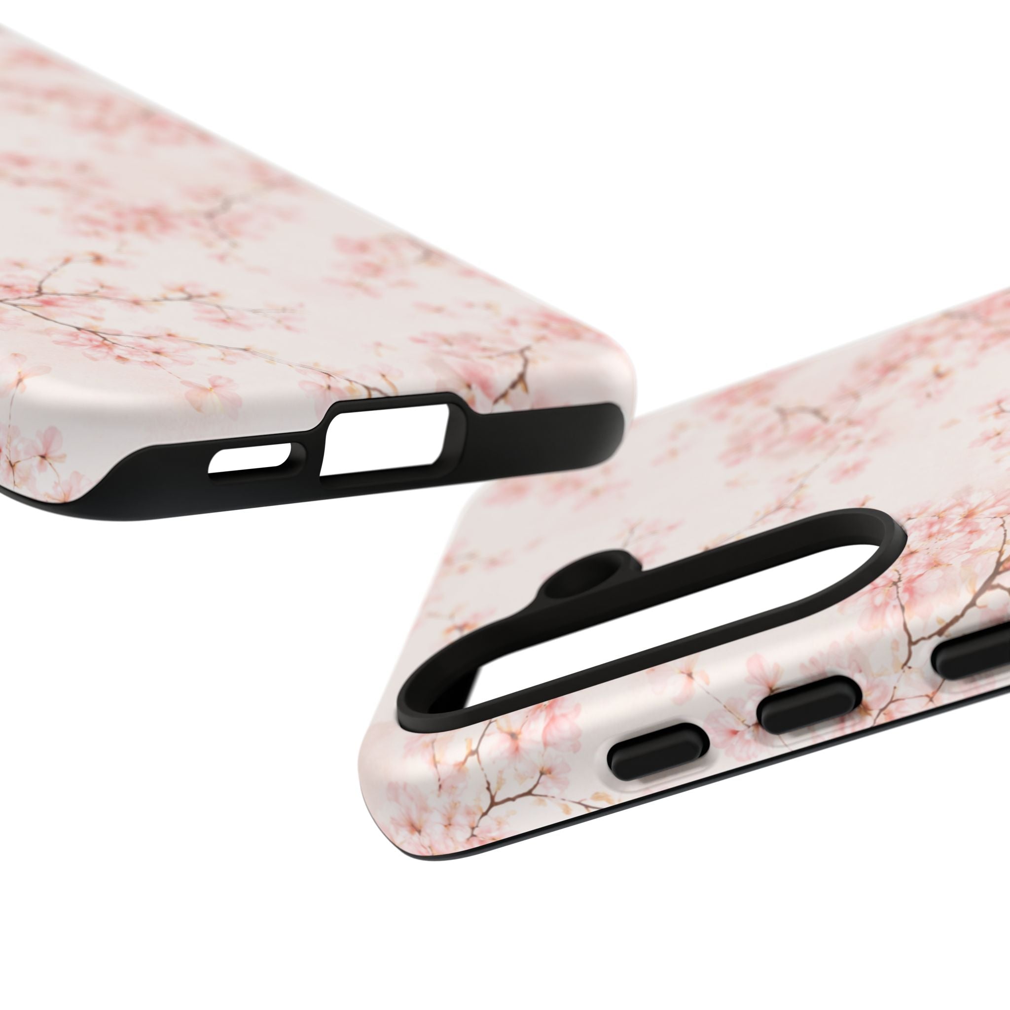 Pancake Dreams™ Cherry Blossom Tough Phone Case — Pink Floral Protective iPhone Cover