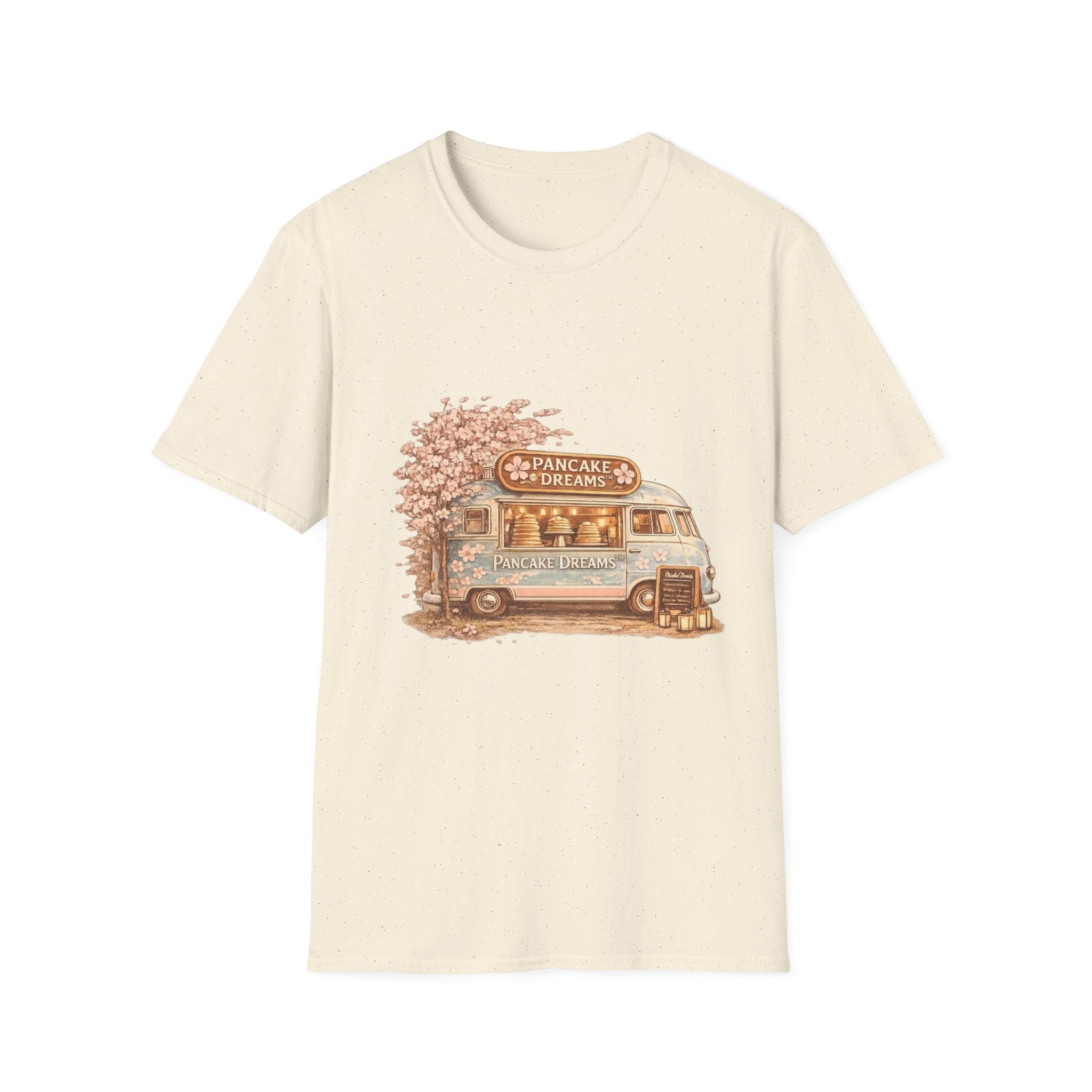 Pancake Dreams™ Vintage Pancake Truck T-Shirt — "Pancake Dreams" Retro Food Truck Tee