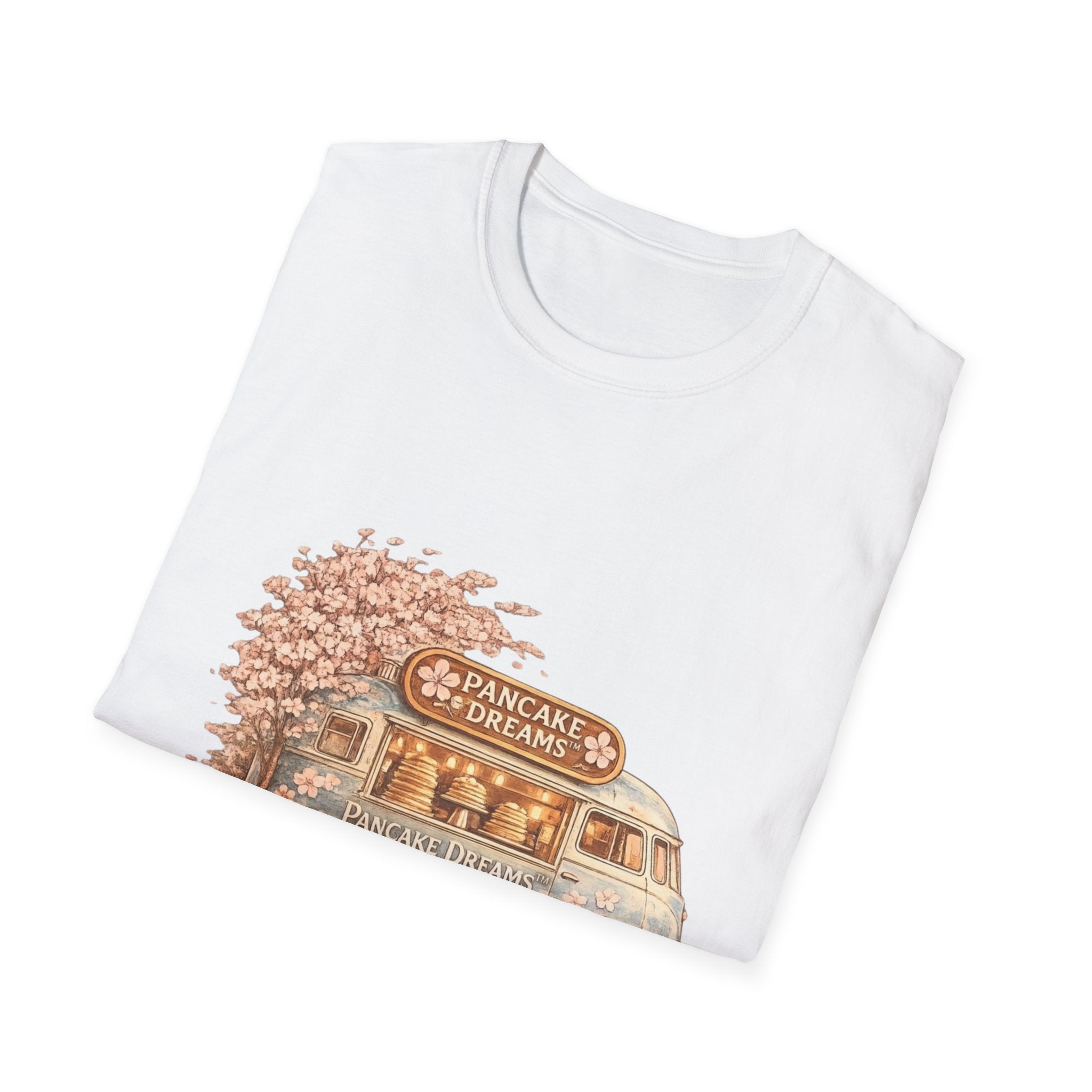 Pancake Dreams™ Vintage Pancake Truck T-Shirt — "Pancake Dreams" Retro Food Truck Tee