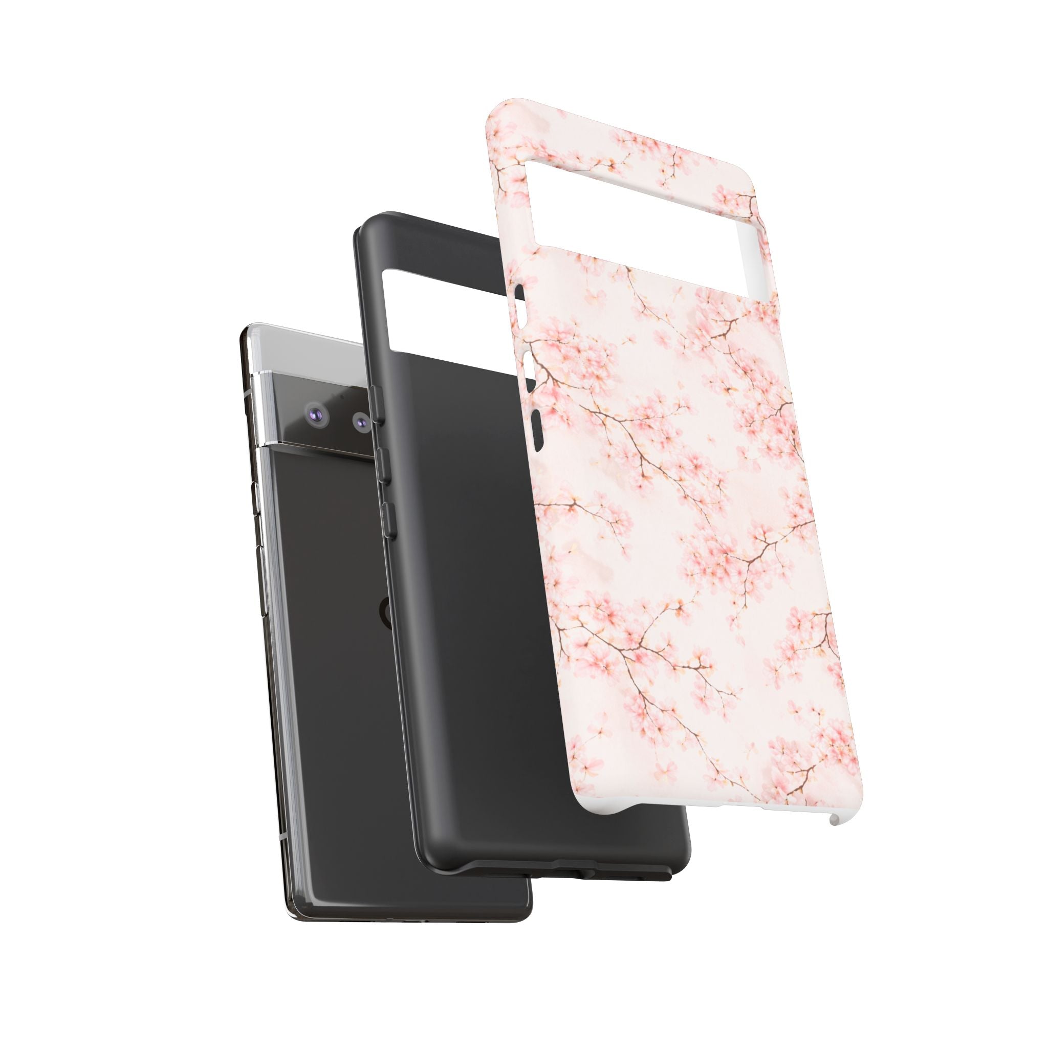 Pancake Dreams™ Cherry Blossom Tough Phone Case — Pink Floral Protective iPhone Cover