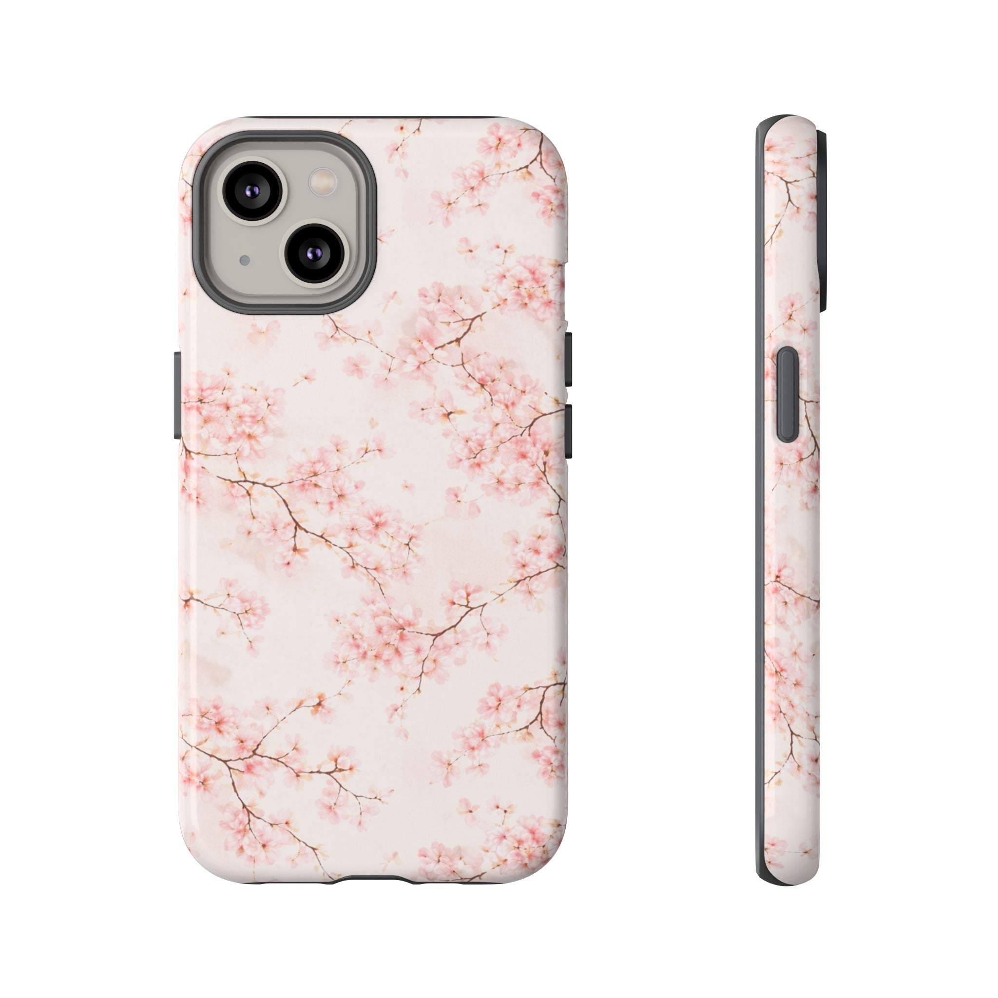 Pancake Dreams™ Cherry Blossom Tough Phone Case — Pink Floral Protective iPhone Cover