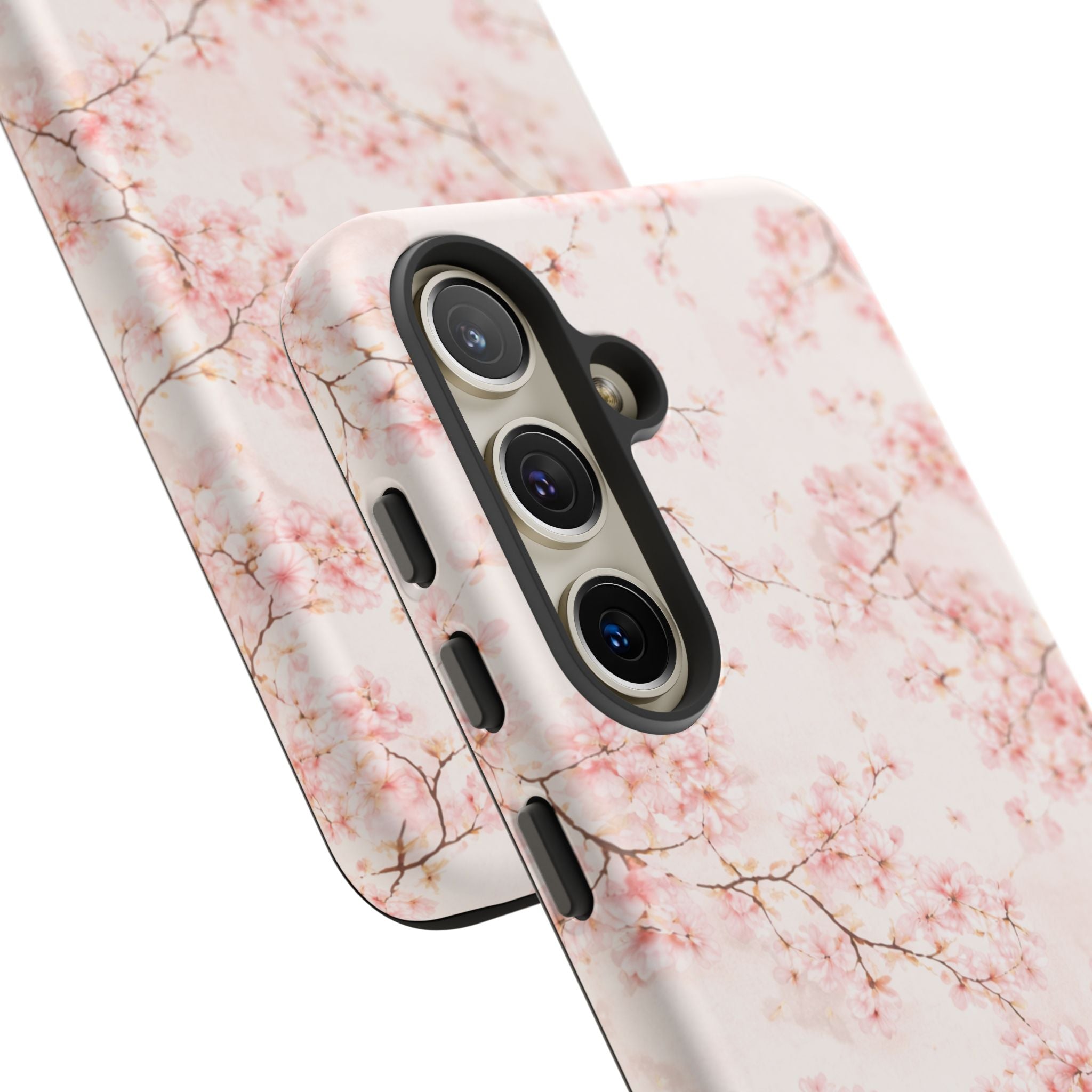 Pancake Dreams™ Cherry Blossom Tough Phone Case — Pink Floral Protective iPhone Cover
