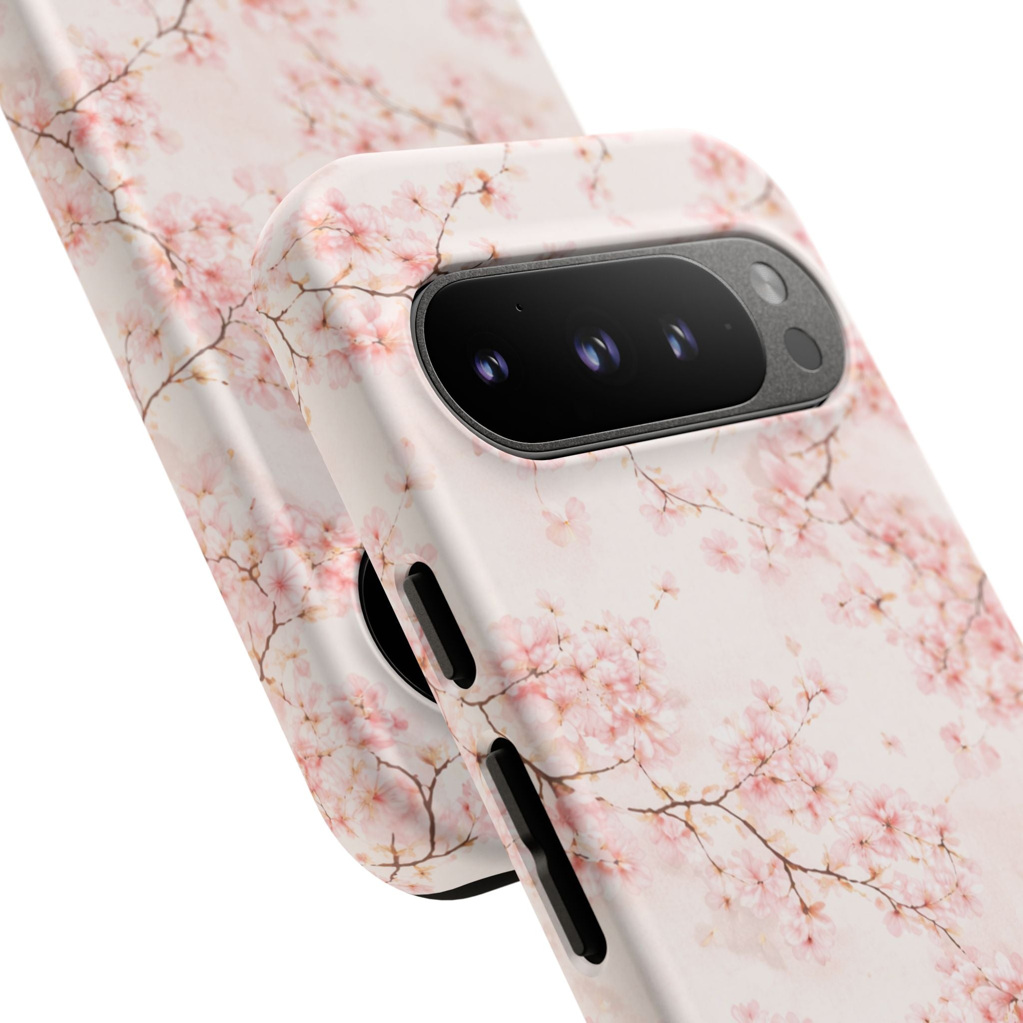 Pancake Dreams™ Cherry Blossom Tough Phone Case — Pink Floral Protective iPhone Cover