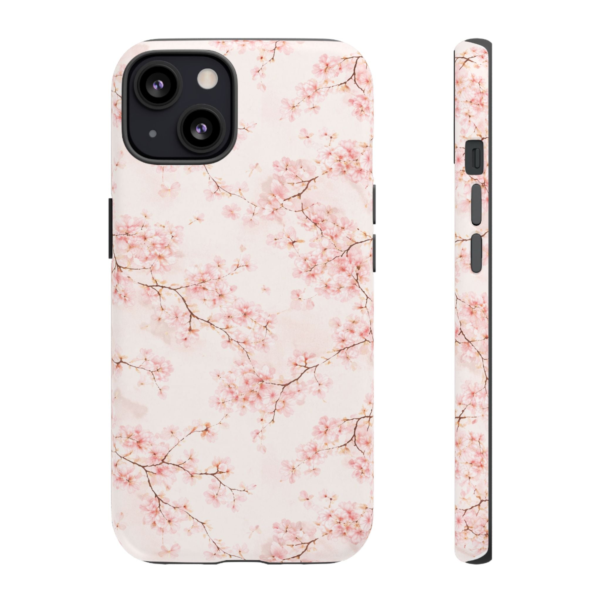 Pancake Dreams™ Cherry Blossom Tough Phone Case — Pink Floral Protective iPhone Cover