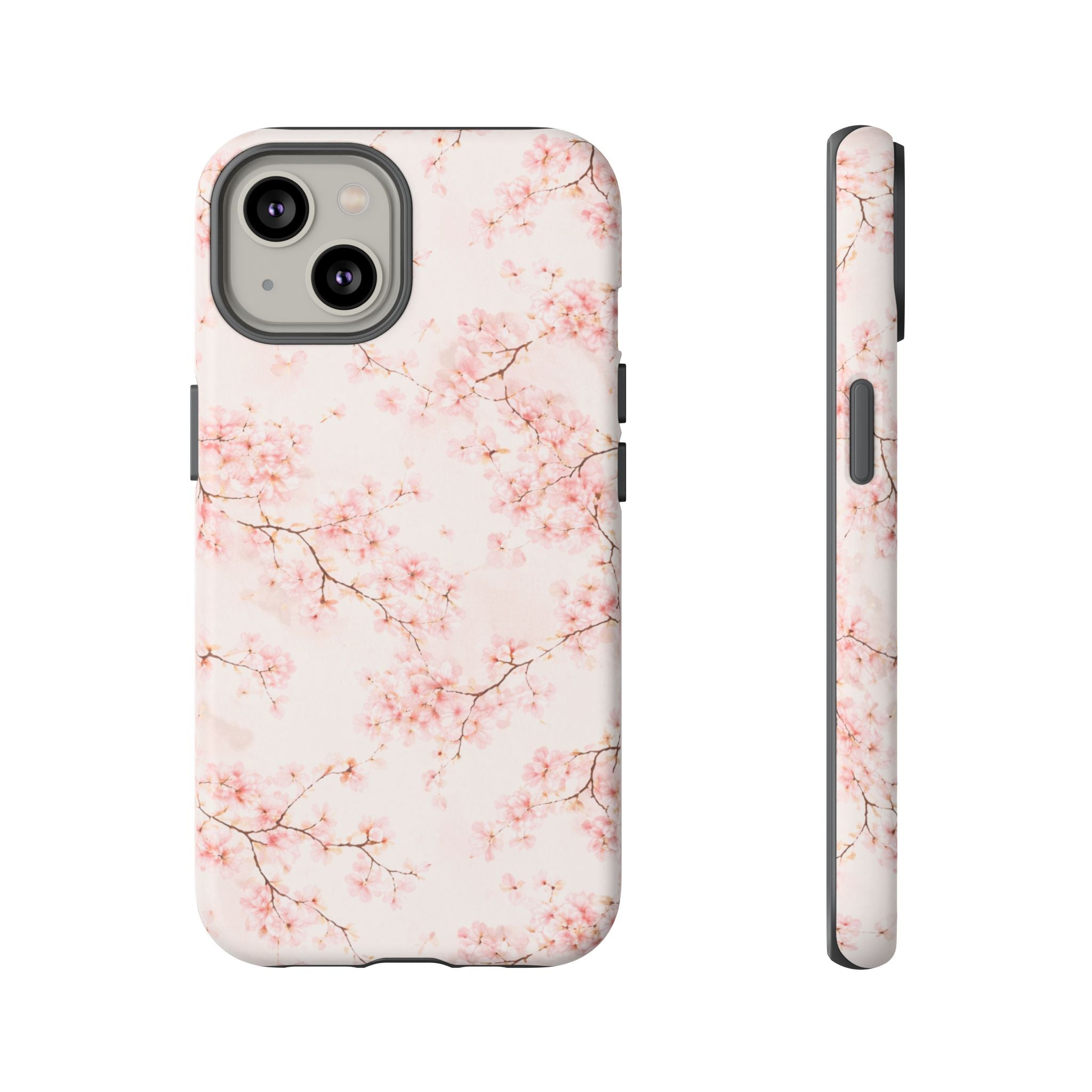Pancake Dreams™ Cherry Blossom Tough Phone Case — Pink Floral Protective iPhone Cover