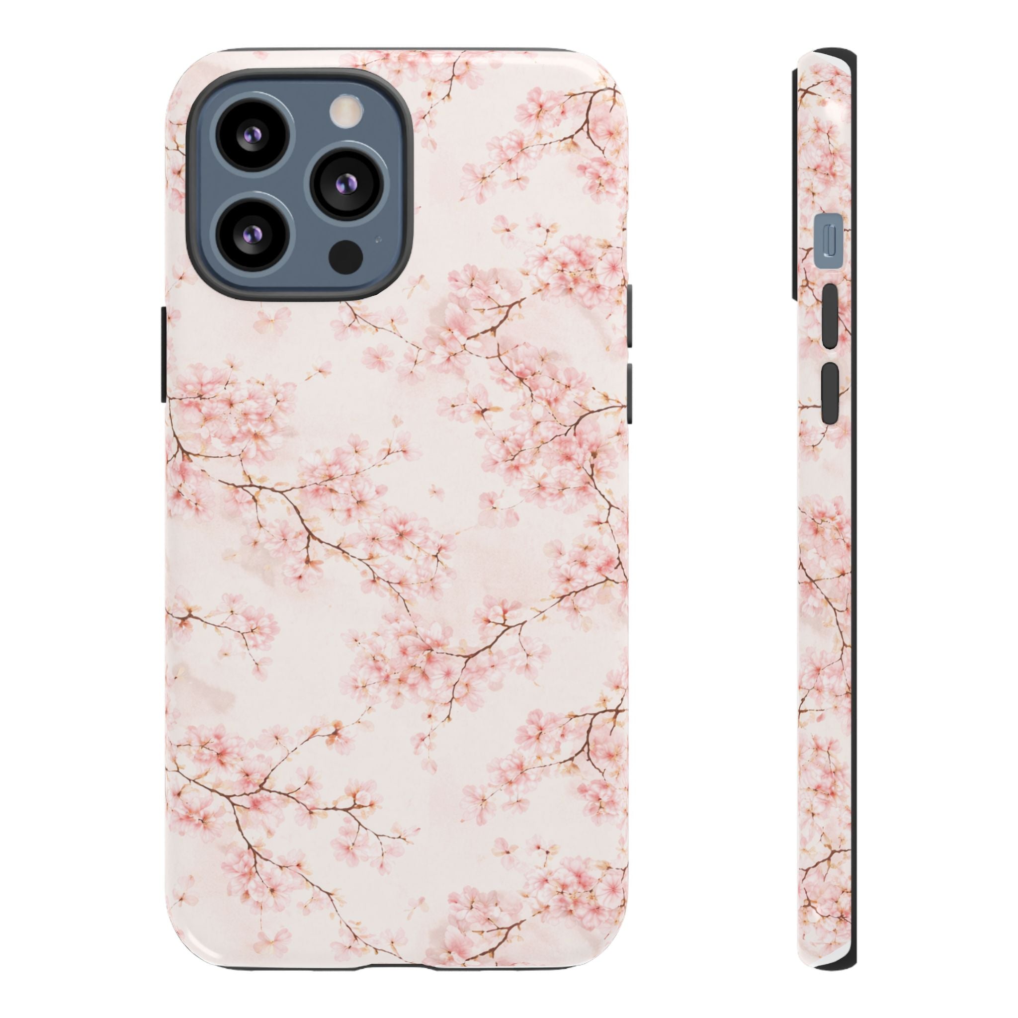 Pancake Dreams™ Cherry Blossom Tough Phone Case — Pink Floral Protective iPhone Cover