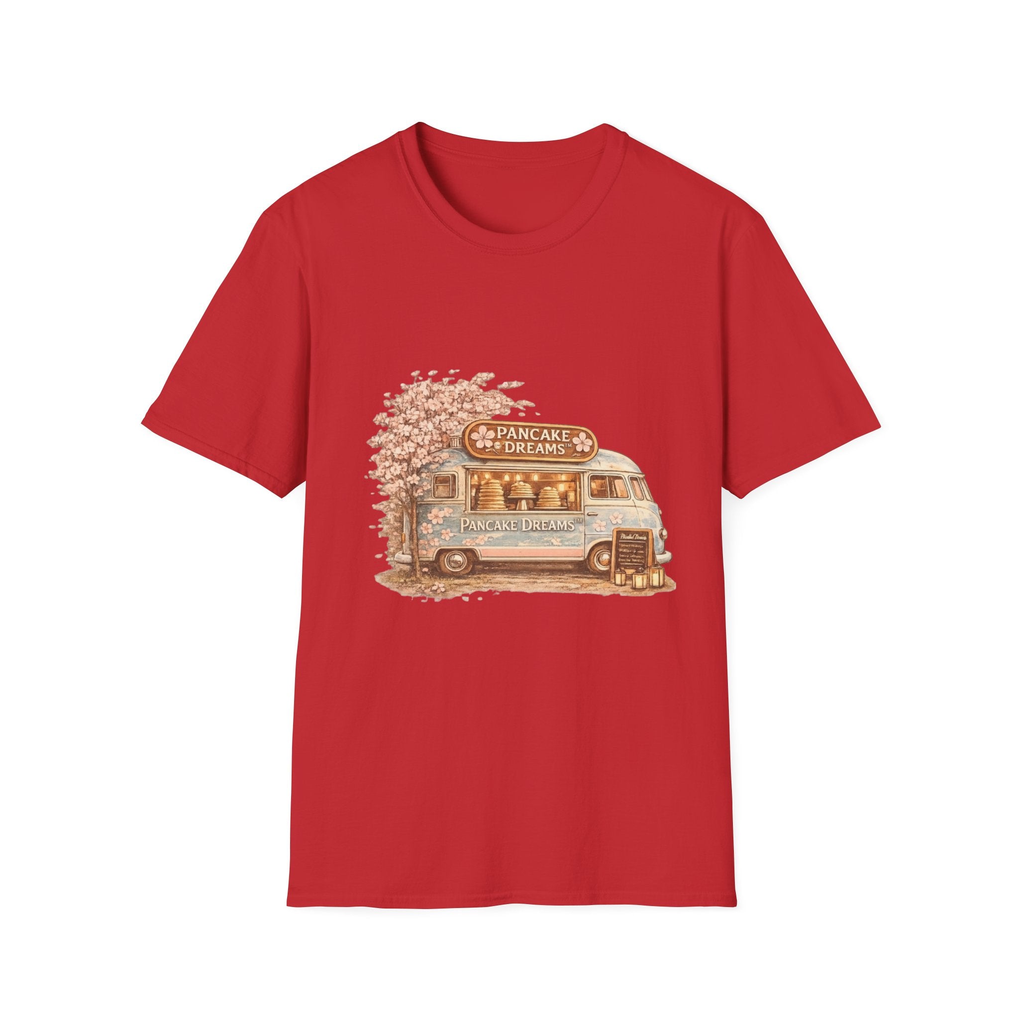 Pancake Dreams™ Vintage Pancake Truck T-Shirt — "Pancake Dreams" Retro Food Truck Tee