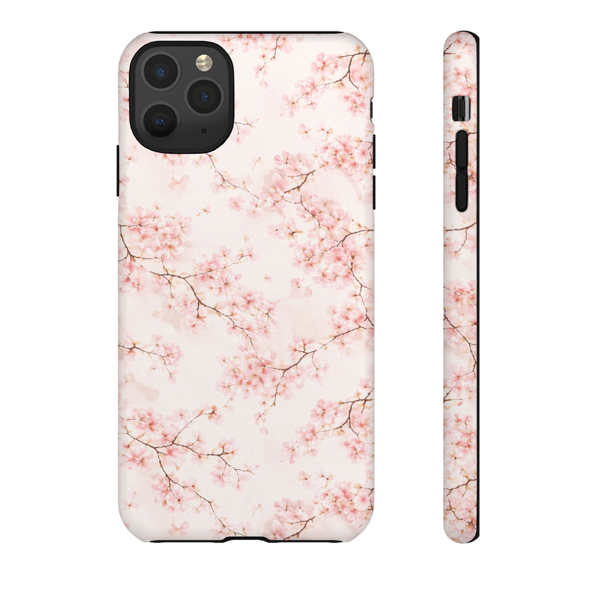 Pancake Dreams™ Cherry Blossom Tough Phone Case — Pink Floral Protective iPhone Cover