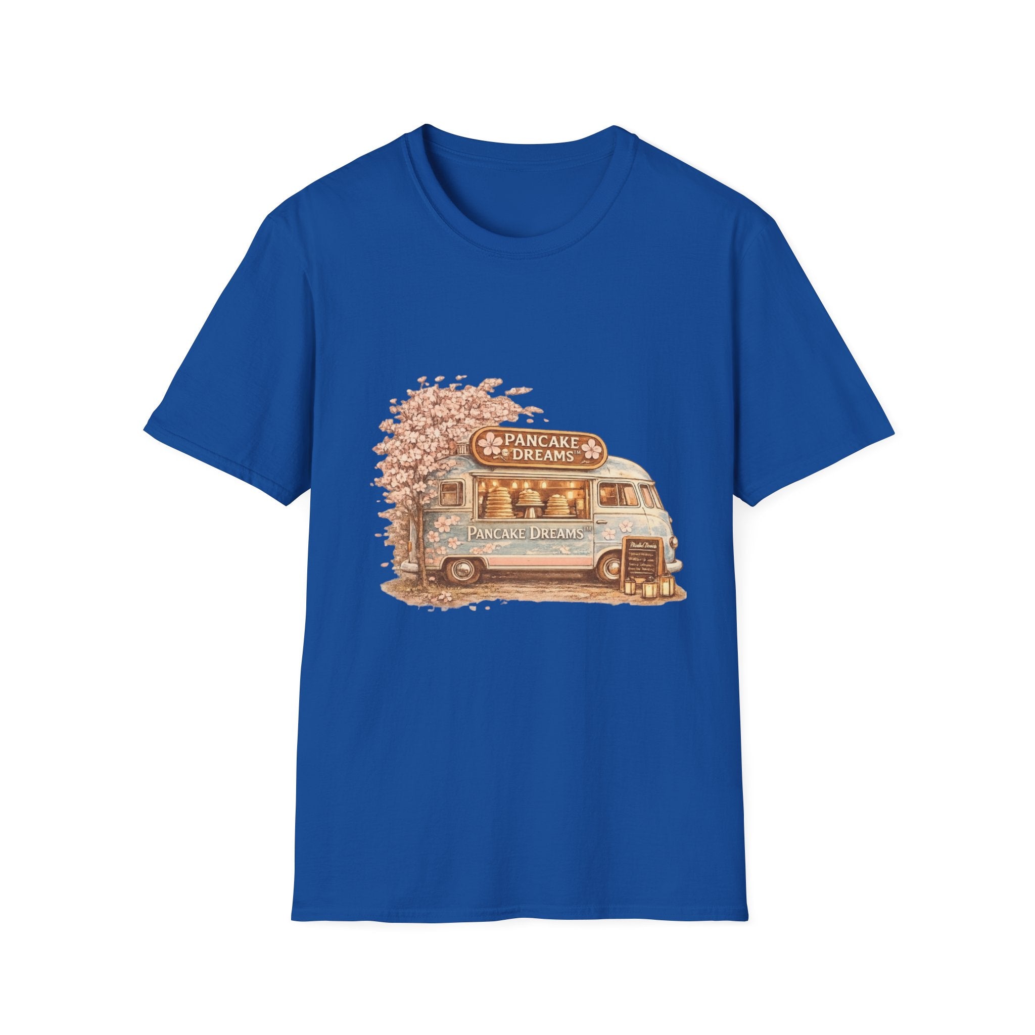 Pancake Dreams™ Vintage Pancake Truck T-Shirt — "Pancake Dreams" Retro Food Truck Tee