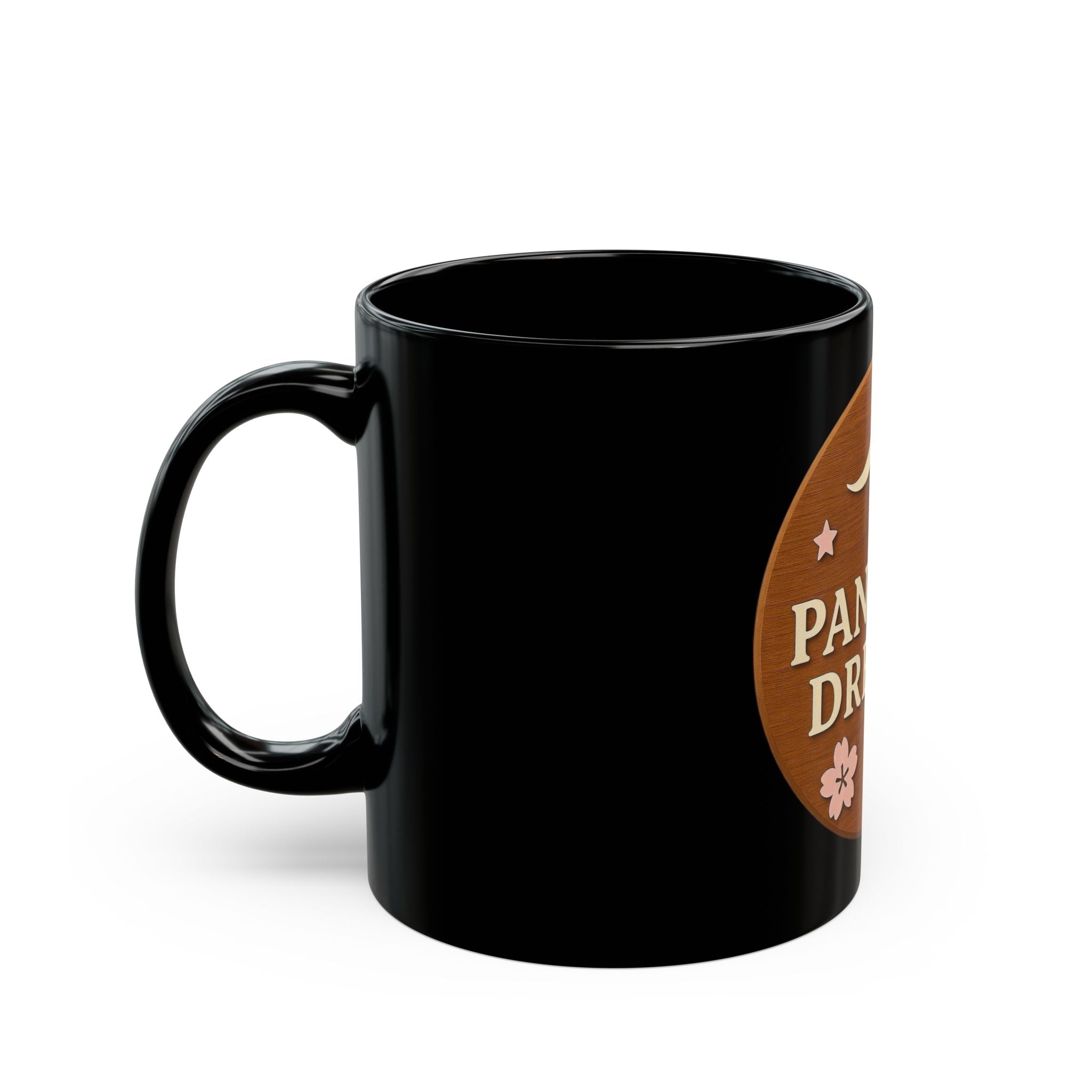 Pancake Dreams™ Black Coffee Mug (11oz, 15oz) — Cute Breakfast Ceramic Cup