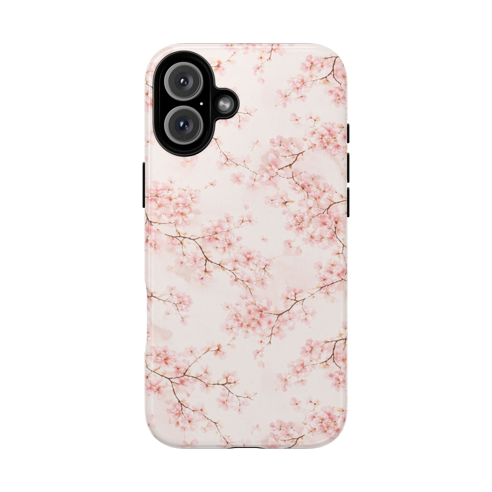 Pancake Dreams™ Cherry Blossom Tough Phone Case — Pink Floral Protective iPhone Cover