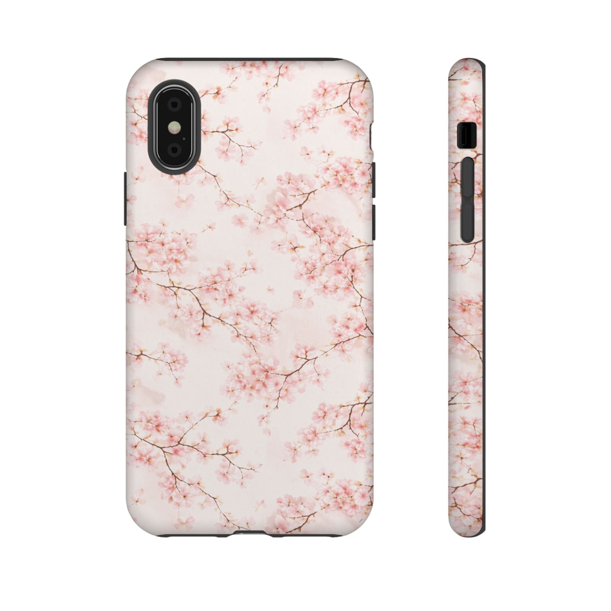 Pancake Dreams™ Cherry Blossom Tough Phone Case — Pink Floral Protective iPhone Cover