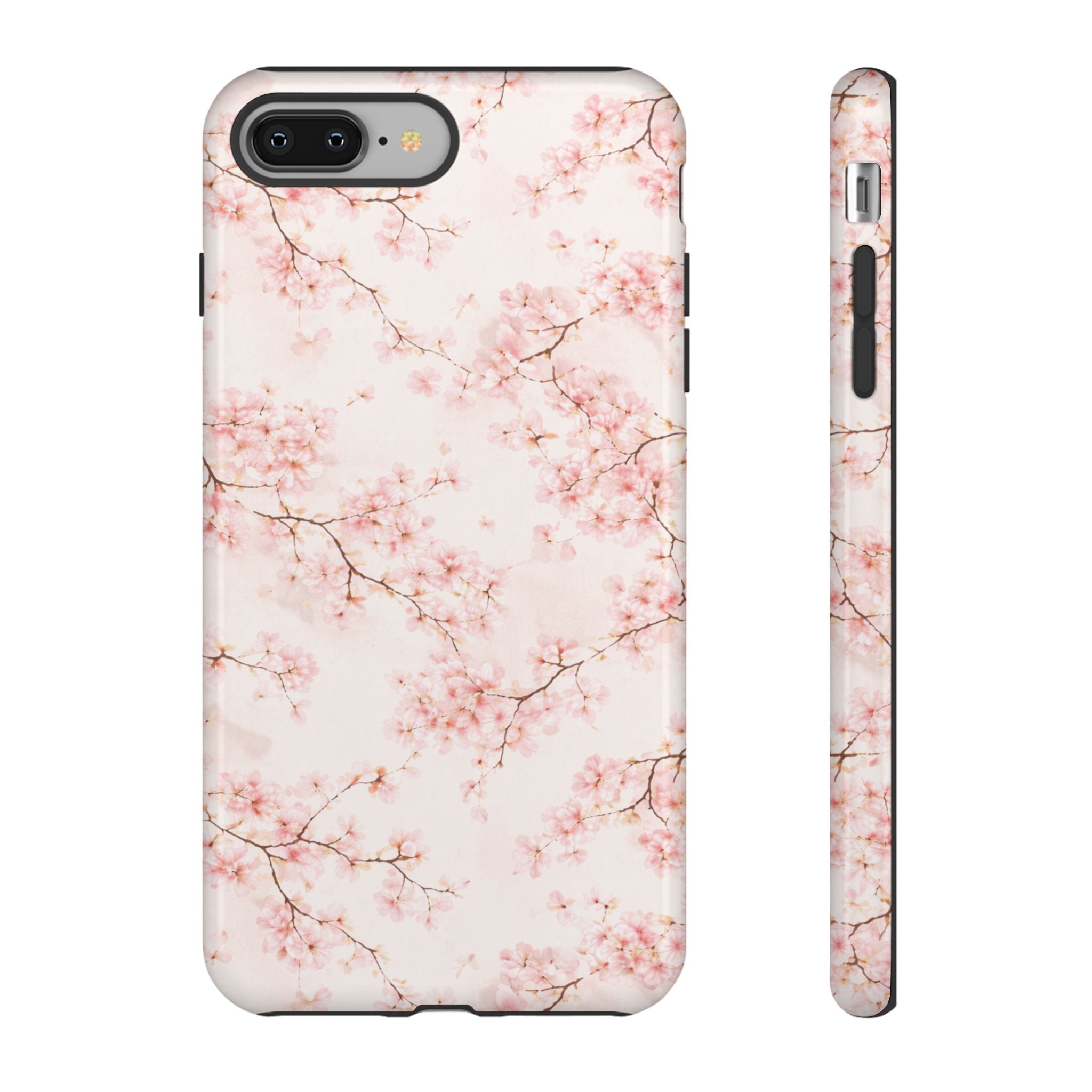 Pancake Dreams™ Cherry Blossom Tough Phone Case — Pink Floral Protective iPhone Cover