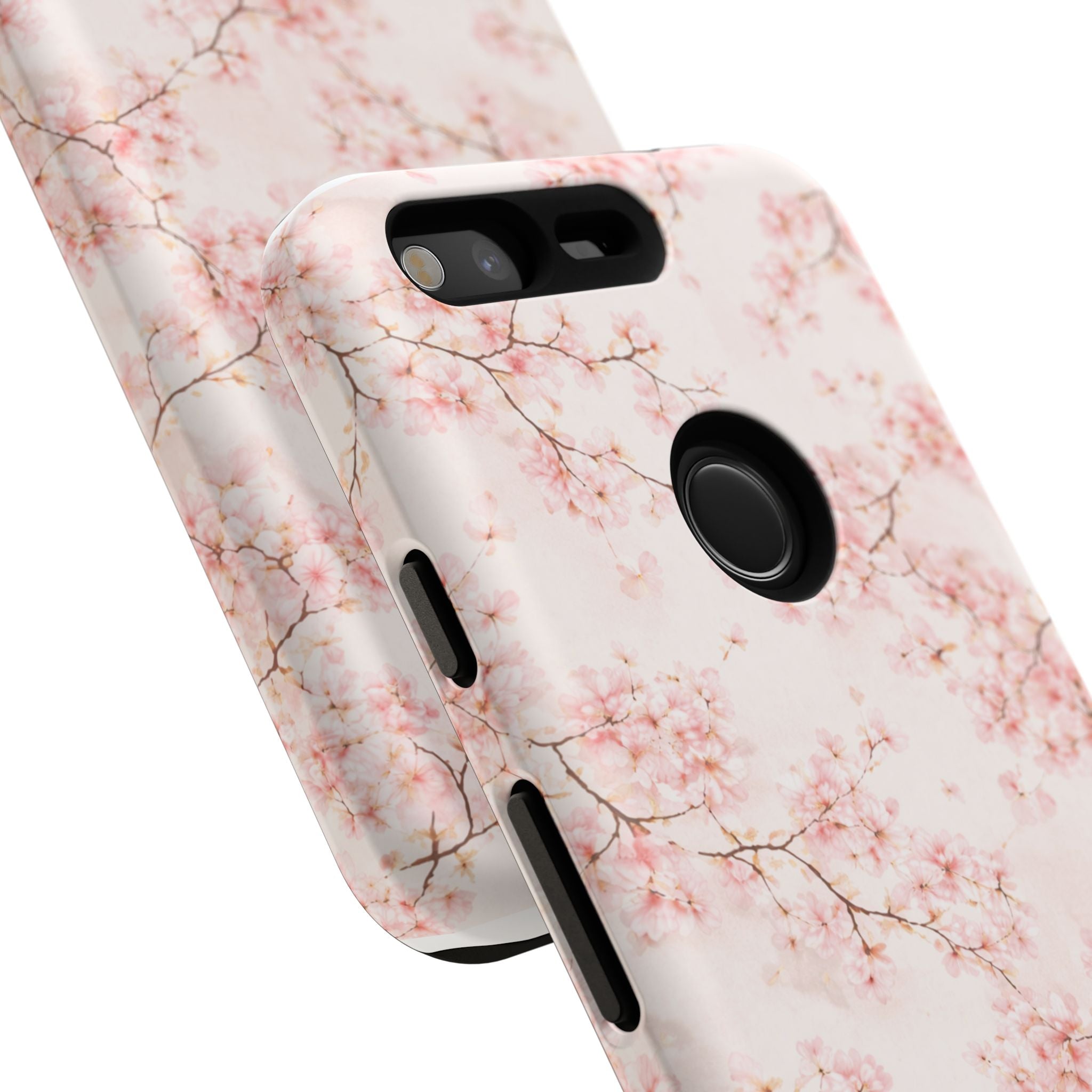 Pancake Dreams™ Cherry Blossom Tough Phone Case — Pink Floral Protective iPhone Cover