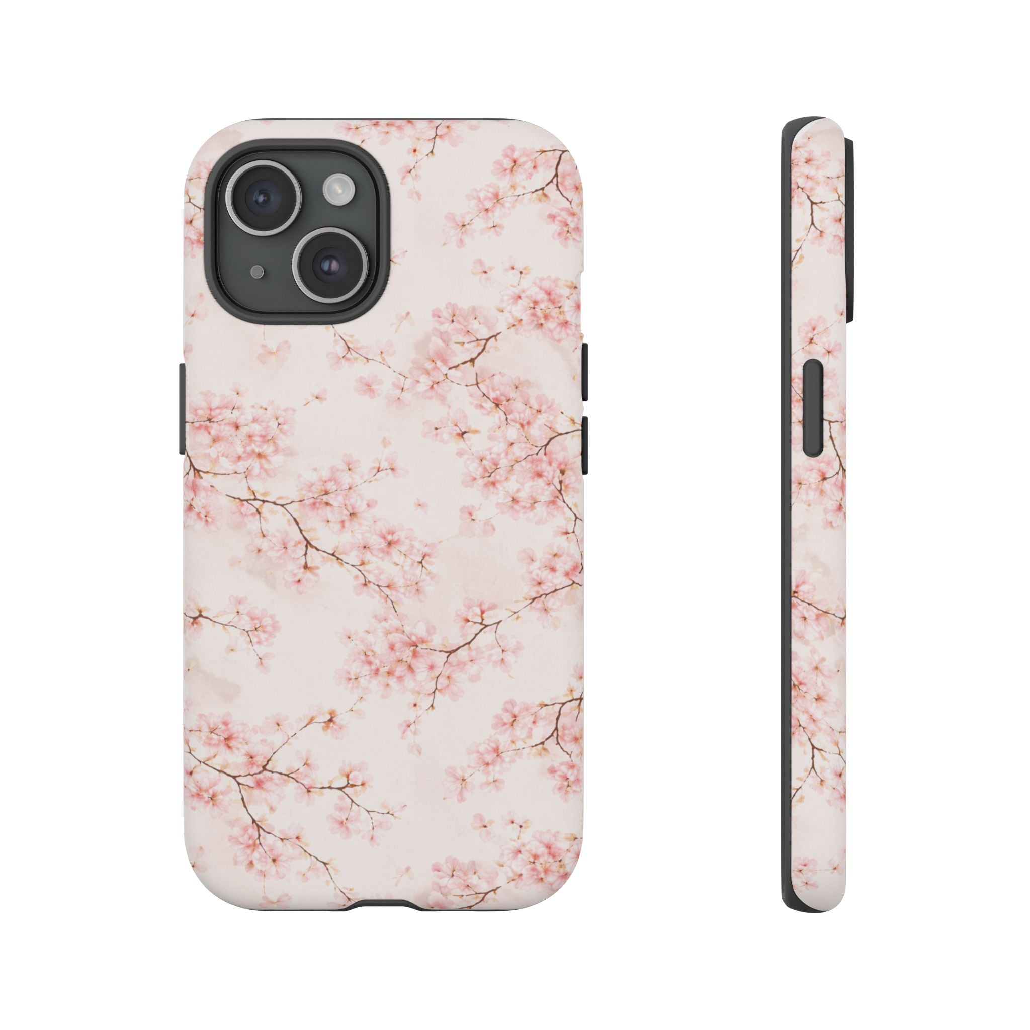 Pancake Dreams™ Cherry Blossom Tough Phone Case — Pink Floral Protective iPhone Cover