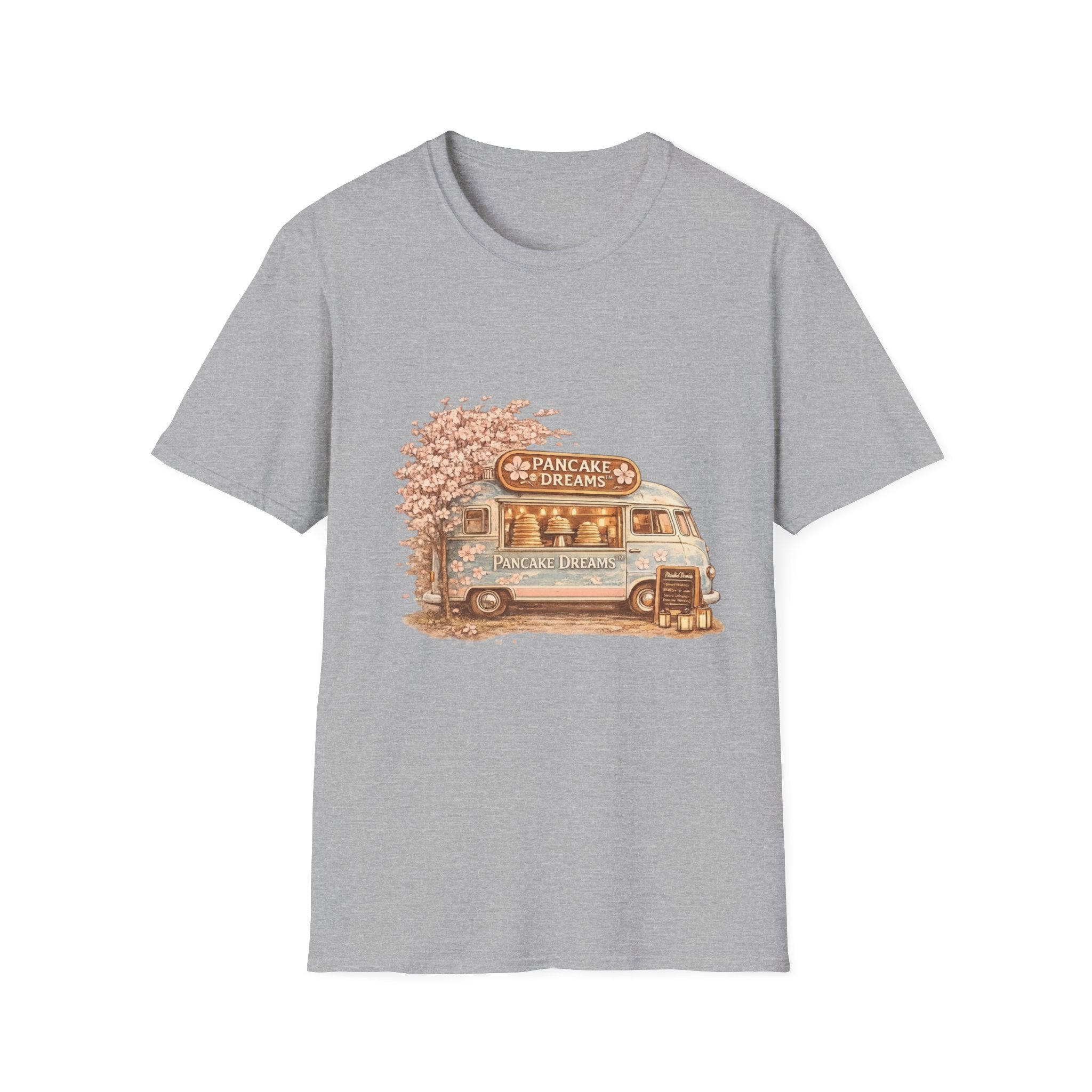 Pancake Dreams™ Vintage Pancake Truck T-Shirt — "Pancake Dreams" Retro Food Truck Tee